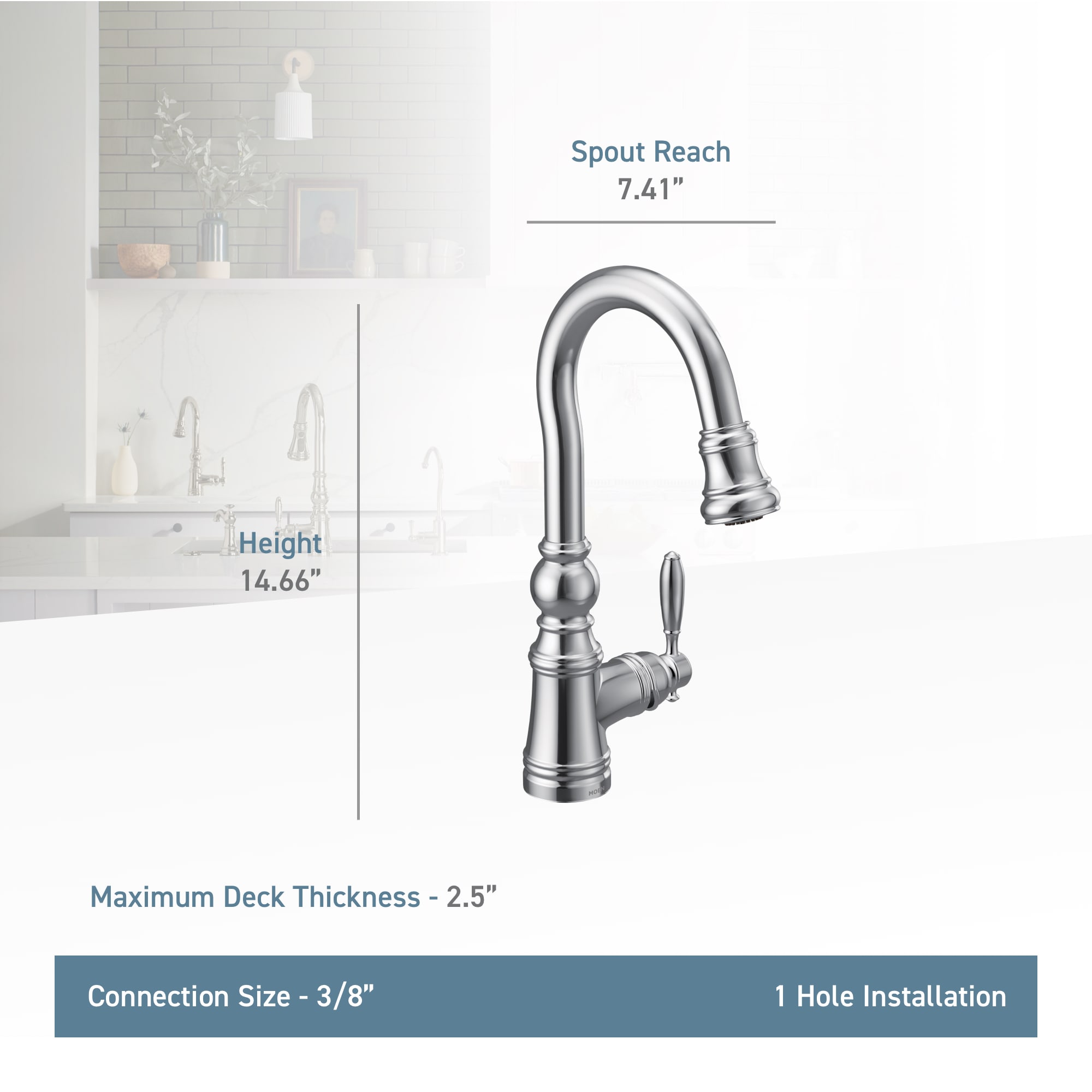 Moen S53004SRS Kitchen-Faucets - View #3