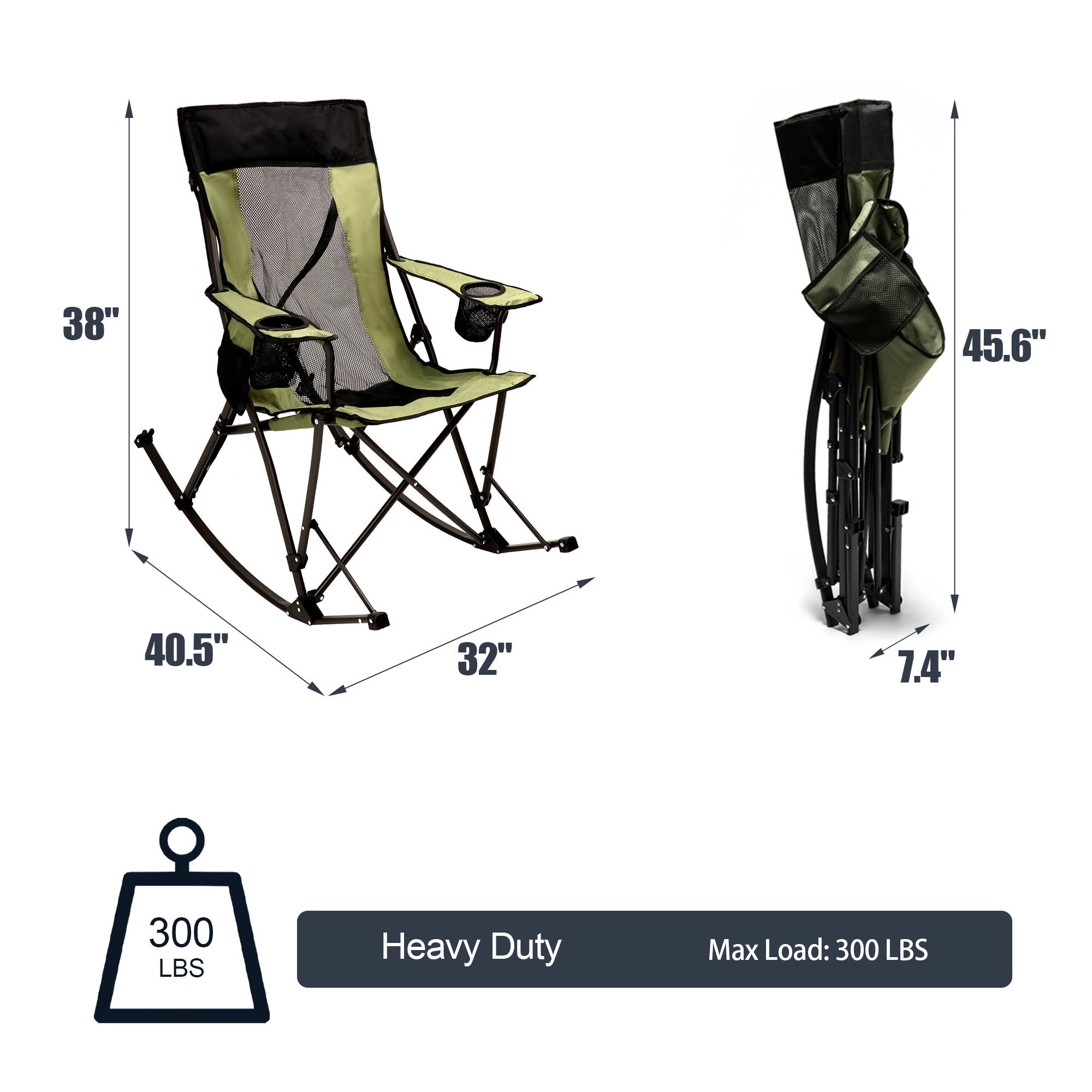 Clihome CL-P2AC2457XGN1 Beach-Camping-Chairs - View #4