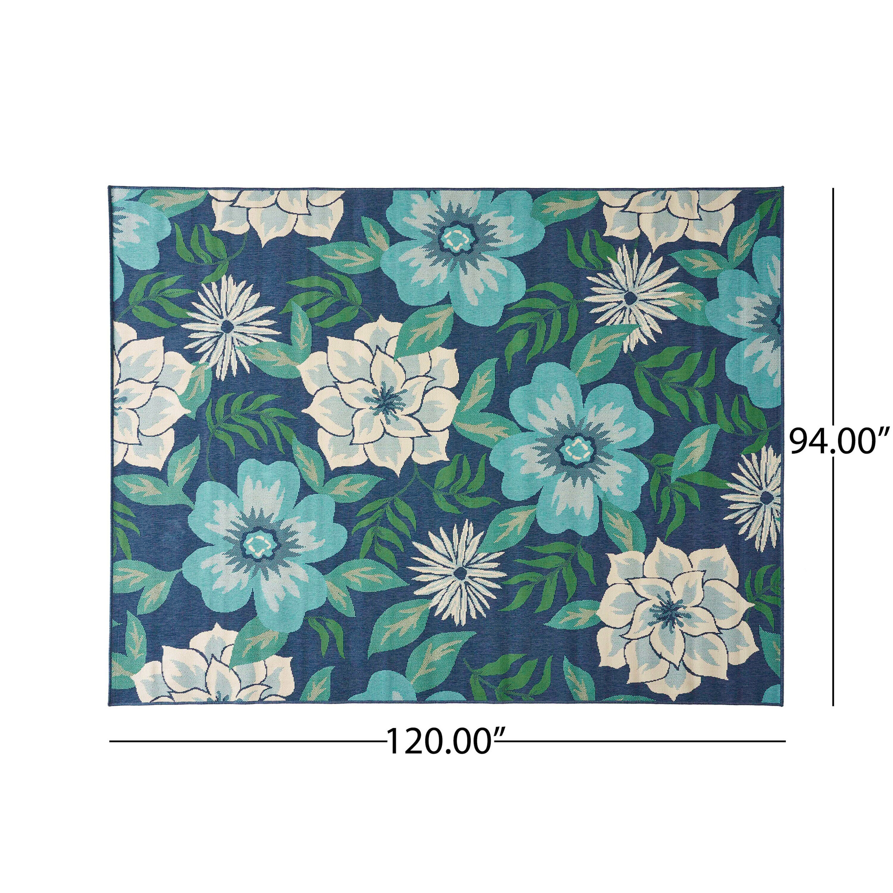 Best Selling Home Decor Meza 7 X 10 (ft) Navy + Green Indoor/Outdoor