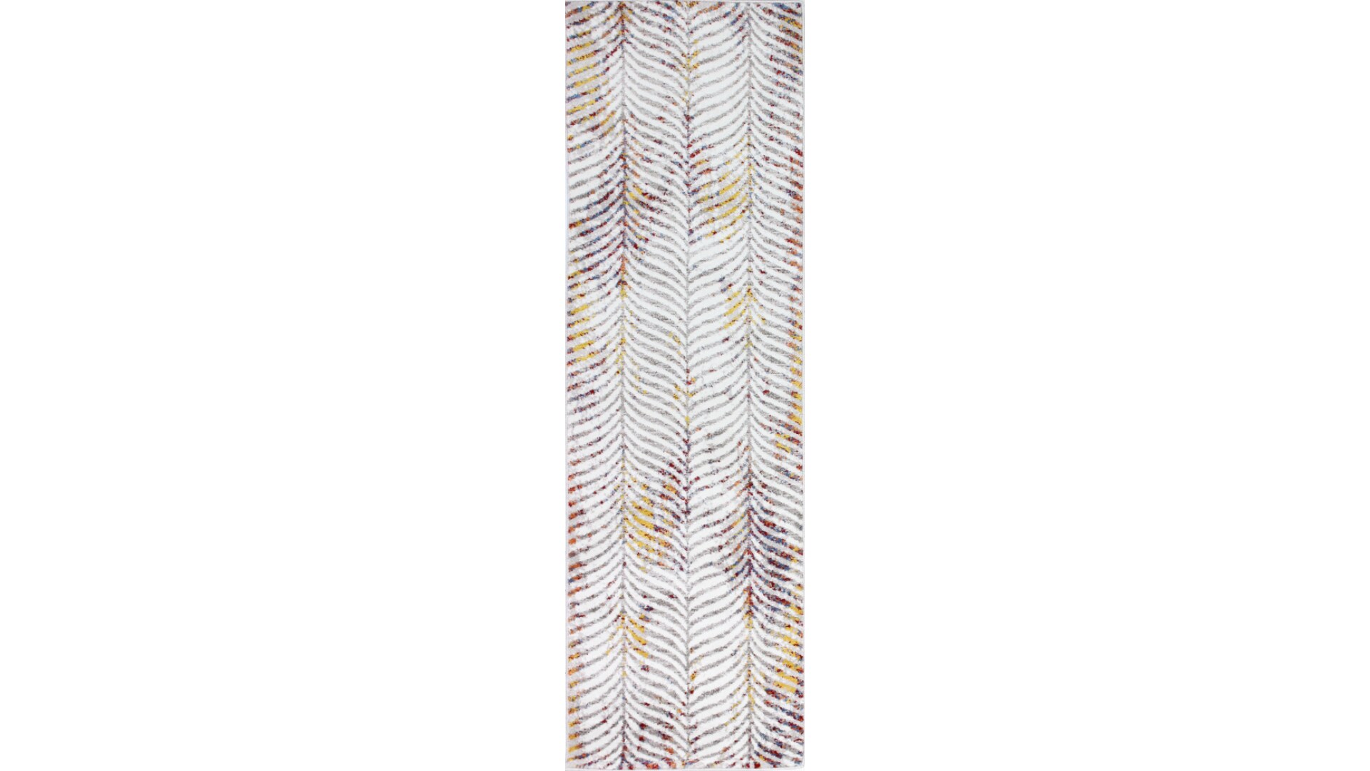 Bashian 649652301341 3 X 8 (ft) Ivory/Rust Indoor Geometric Lodge Runner Rug