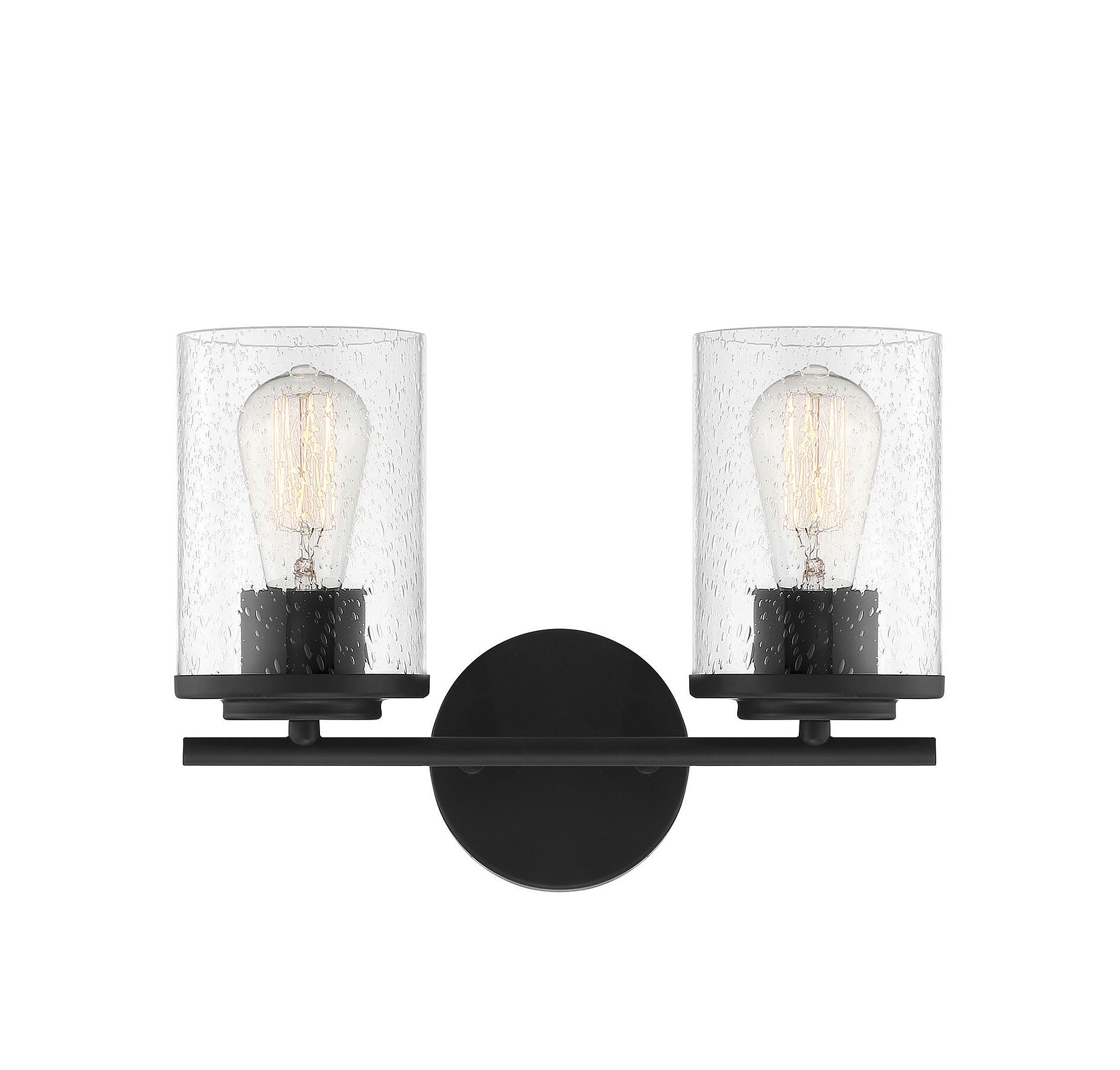  LW-SH637355 13.25-in 2-Light Matte Black Transitional Vanity Light Bar