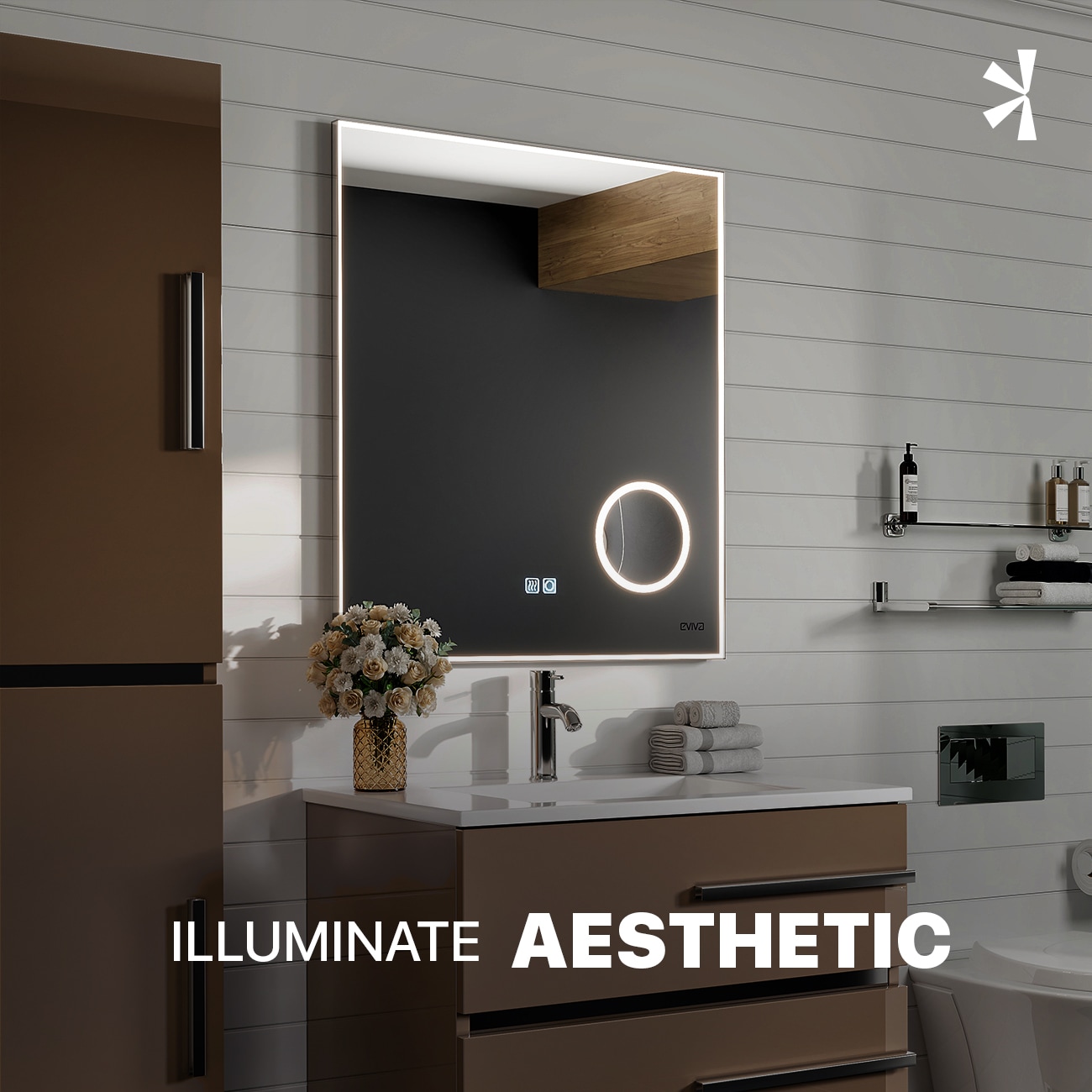 Eviva EVMR550-24X30-LED Framed-Bath-Mirrors - View #4