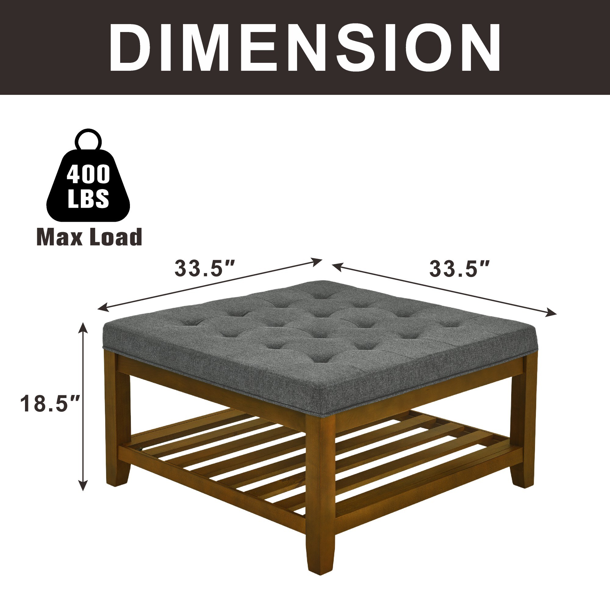 Hrinhom HC-W4109-IVORY Indoor-Ottomans - View #7