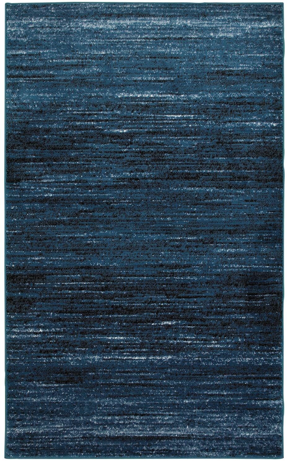 LR Home 5549A6984934J8 8 X 10 (ft) Soft Blue / Black Indoor Distressed/Overdyed Area Rug