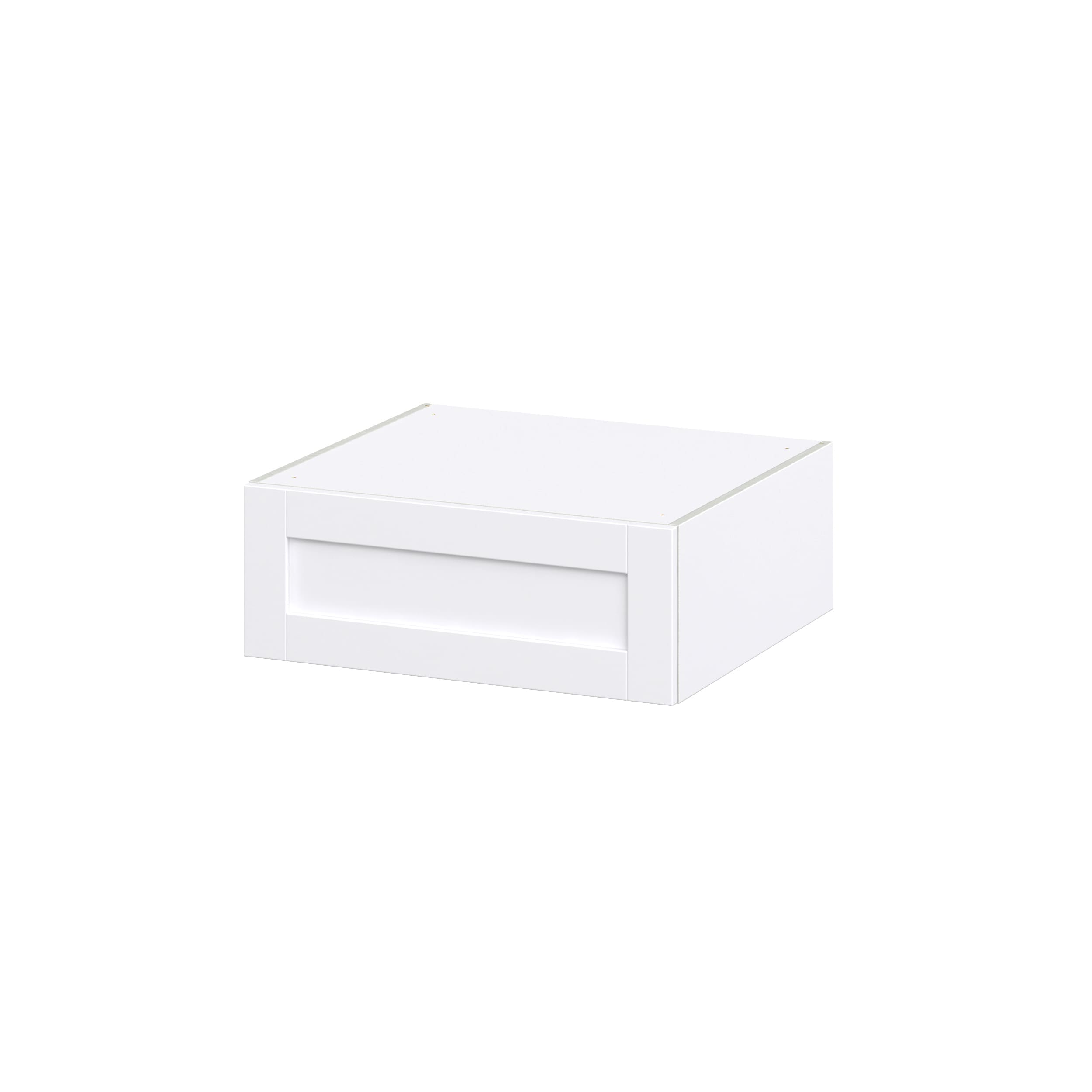 Hugo&Borg Rosemont 27-in W x 10-in H x 24-in D Glacier White Wall Fully Assembled Cabinet (Recessed Panel Shaker Door Style)