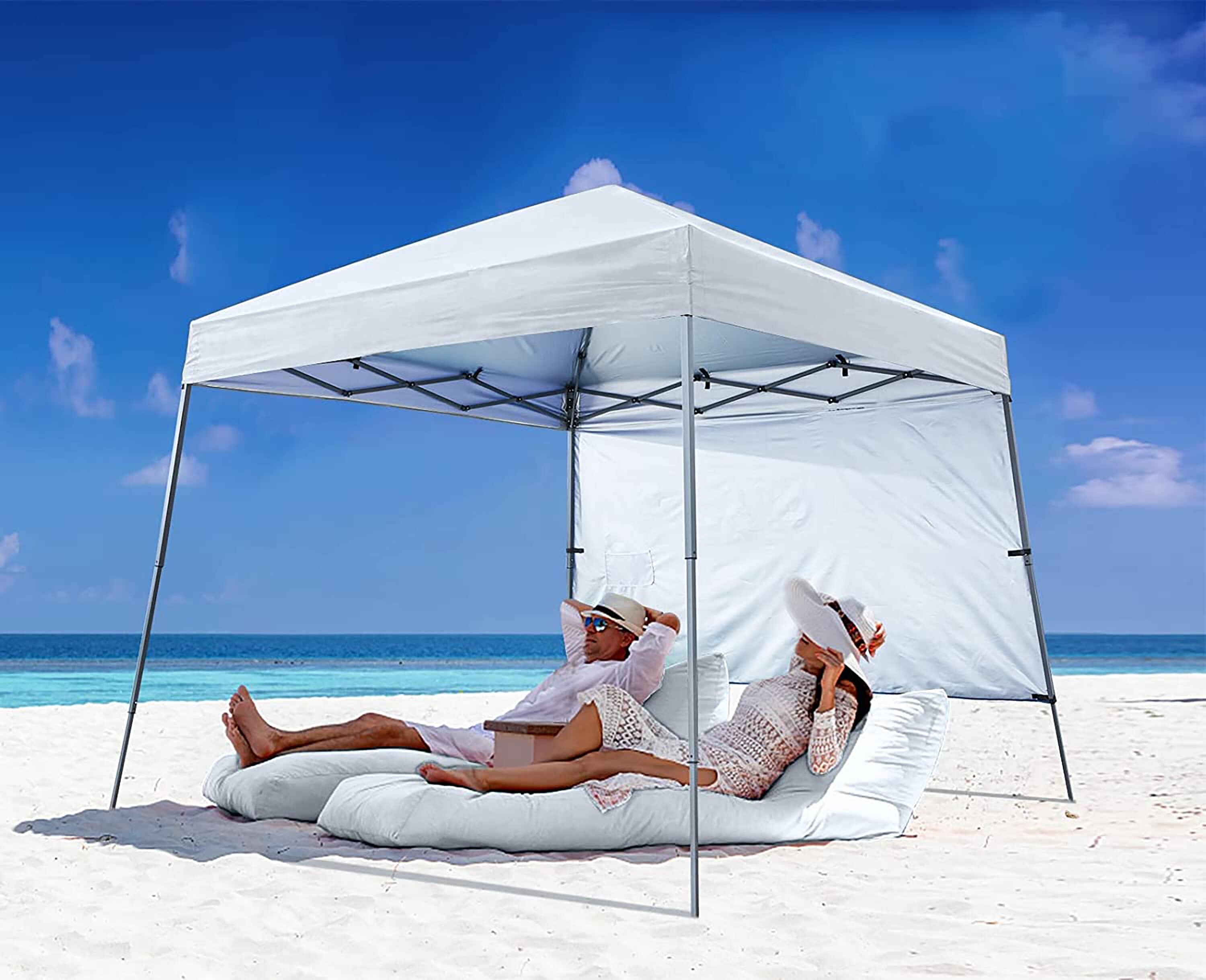ABCCANOPY AHXJ1W-10FTWHITE 10-Feet x 10-Feet Square White Pop-up canopy