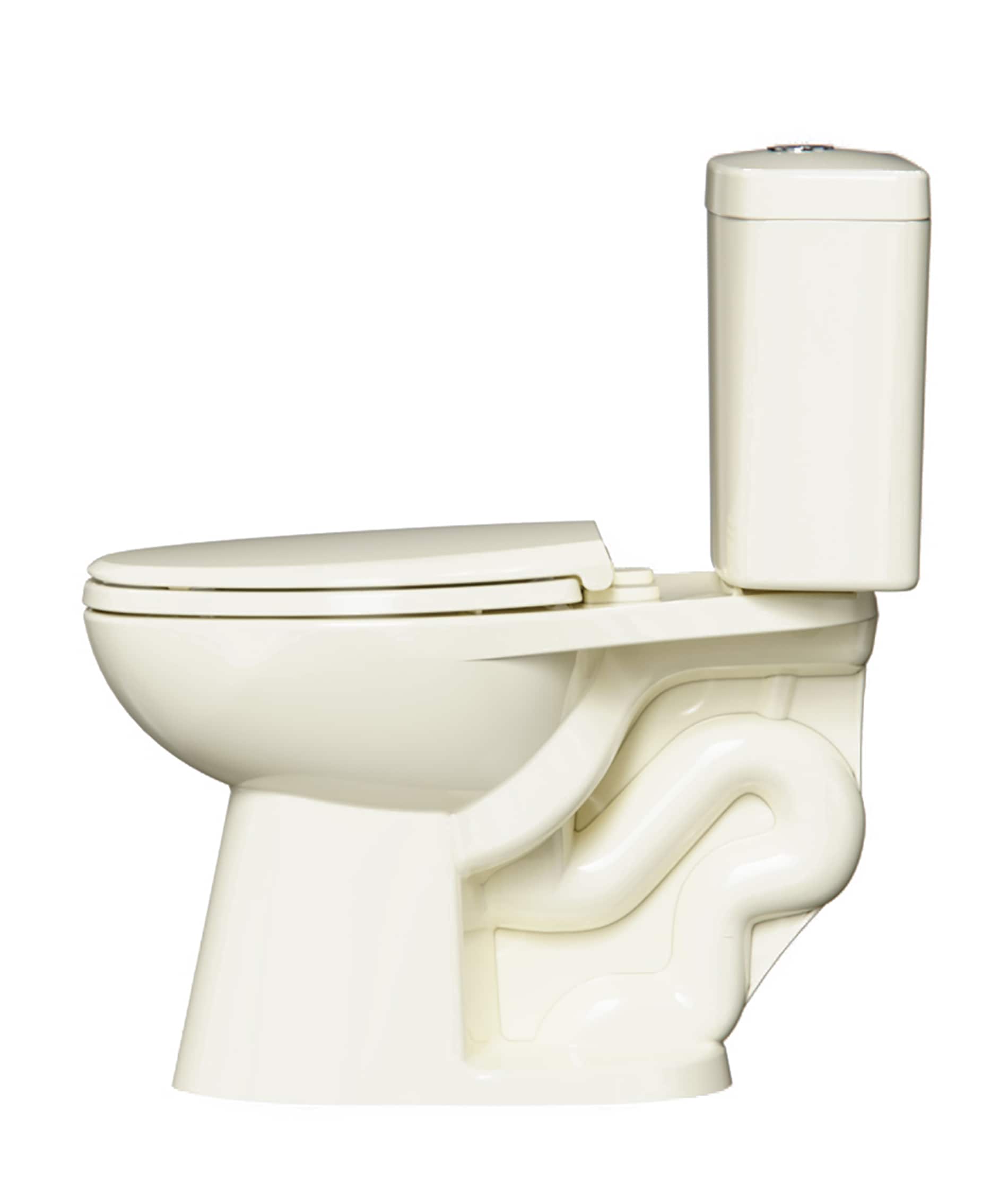 Project Source Pro-Flush White Elongated Chair Height 2-Piece WaterSense Toilet 12-in Rough-In Size (ADA Compliant)