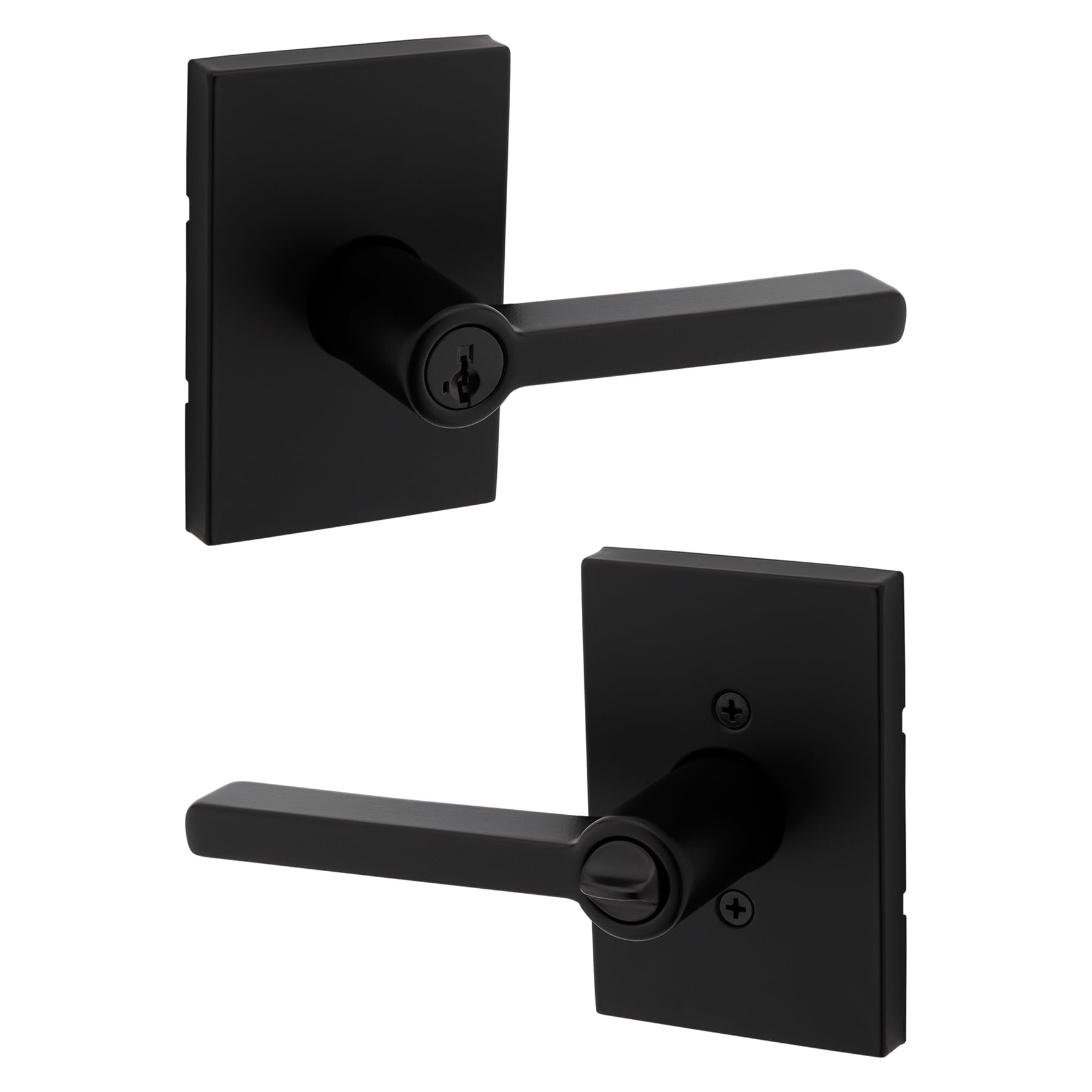 Kwikset Signature Series Signature Series Halifax Matte Black Exterior ...