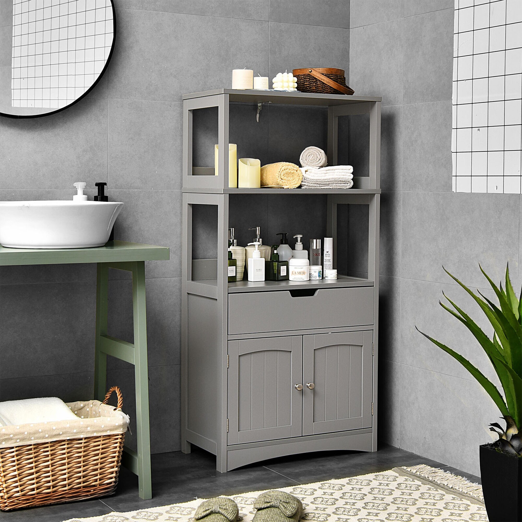 WELLFOR OUJ66295GR Linen-Cabinets - View #8