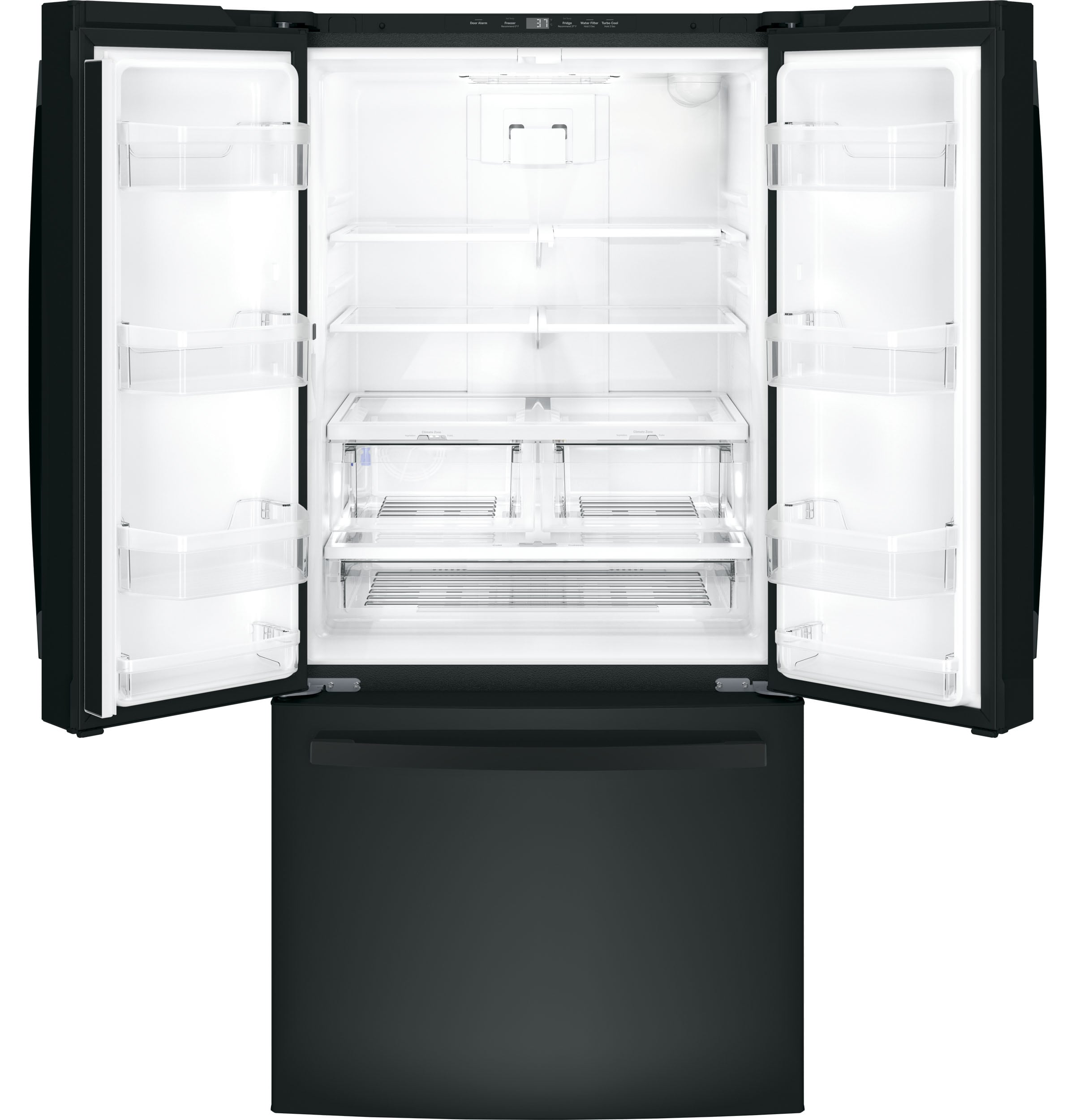 GE GWE19JGLBB French-Door-Refrigerators - View #3
