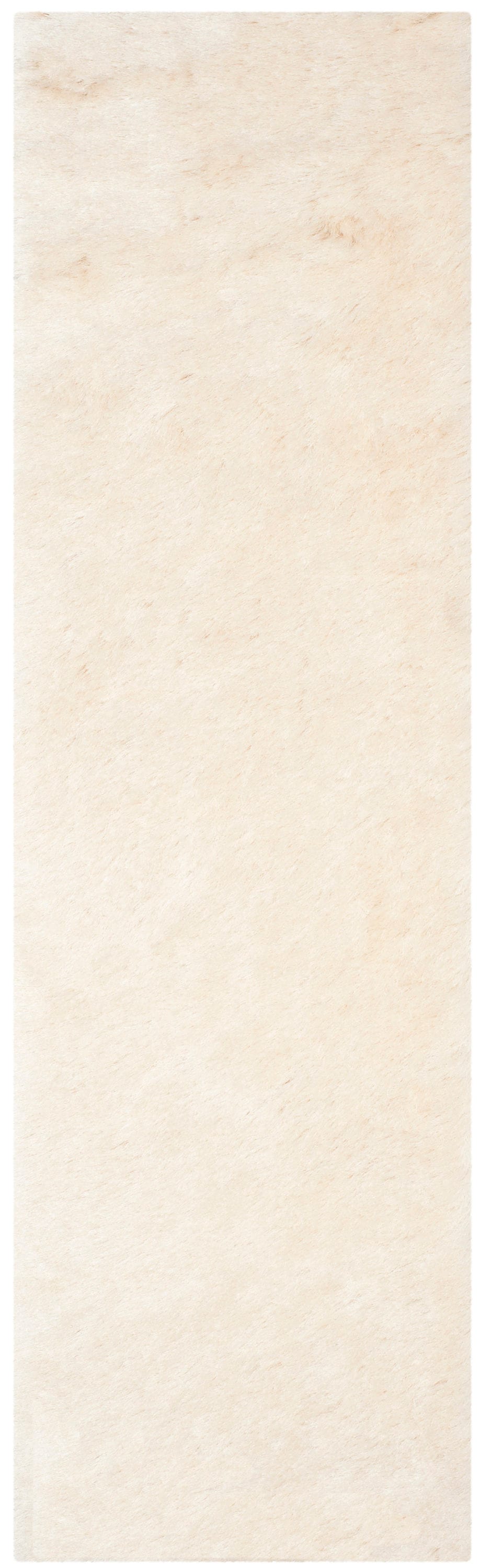 Safavieh SG511-1212-26 Paris Shag 2 x 6 (ft) Tufted Polyester Ivory Rectangular Indoor Solid Runner rug