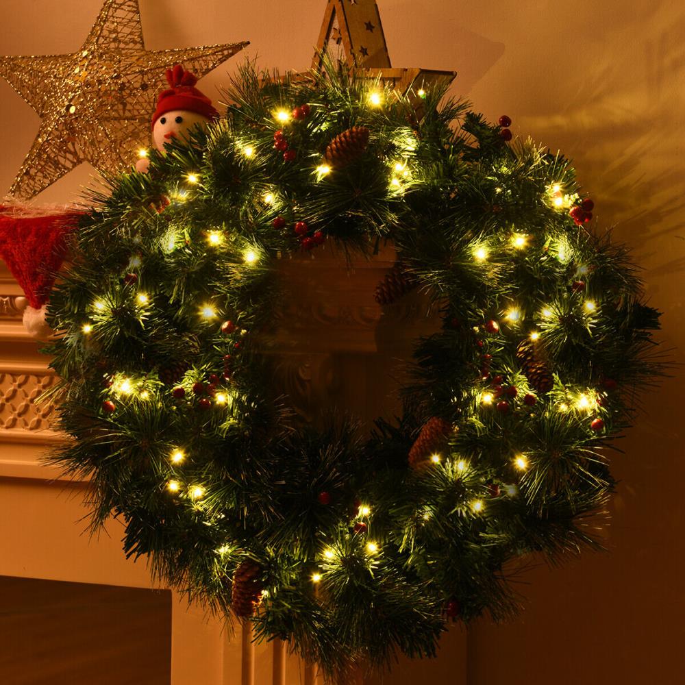 WELLFOR CM-HWY-22044 Artificial-Christmas-Wreaths - View #7