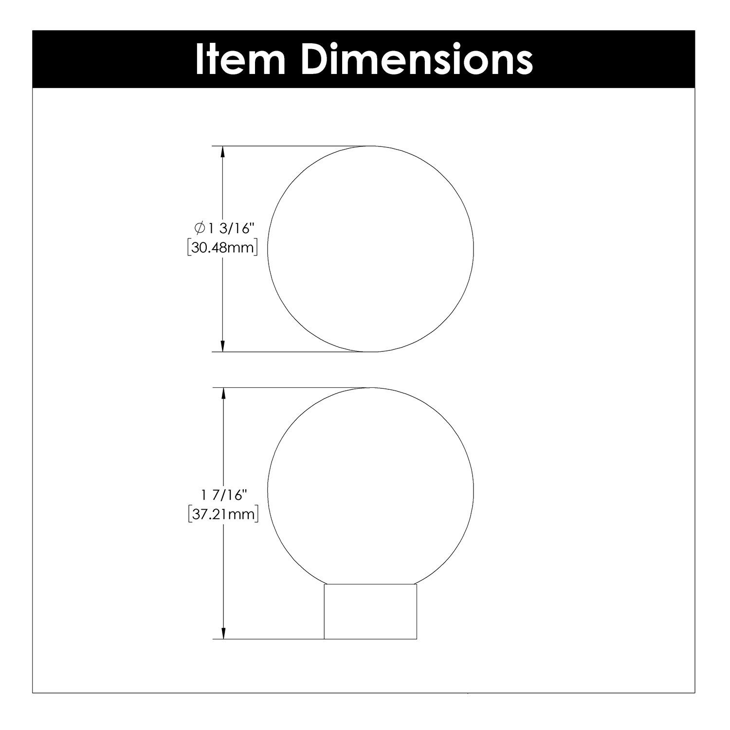 Hickory Hardware P7-W Cabinet-Knobs - View #6