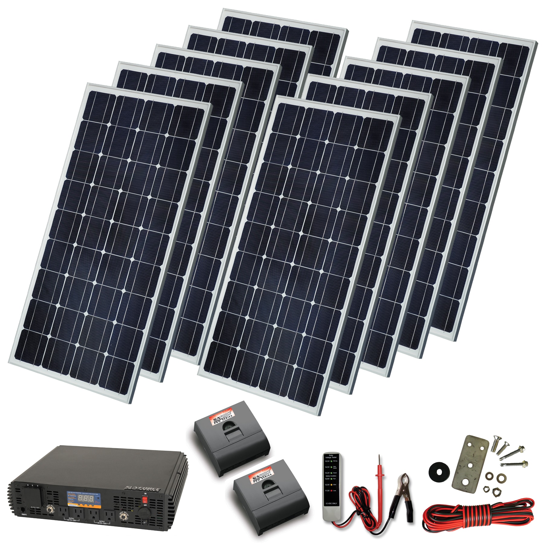 100 Watt, 12-Volt Crystalline Solar Panel - Sunforce Products