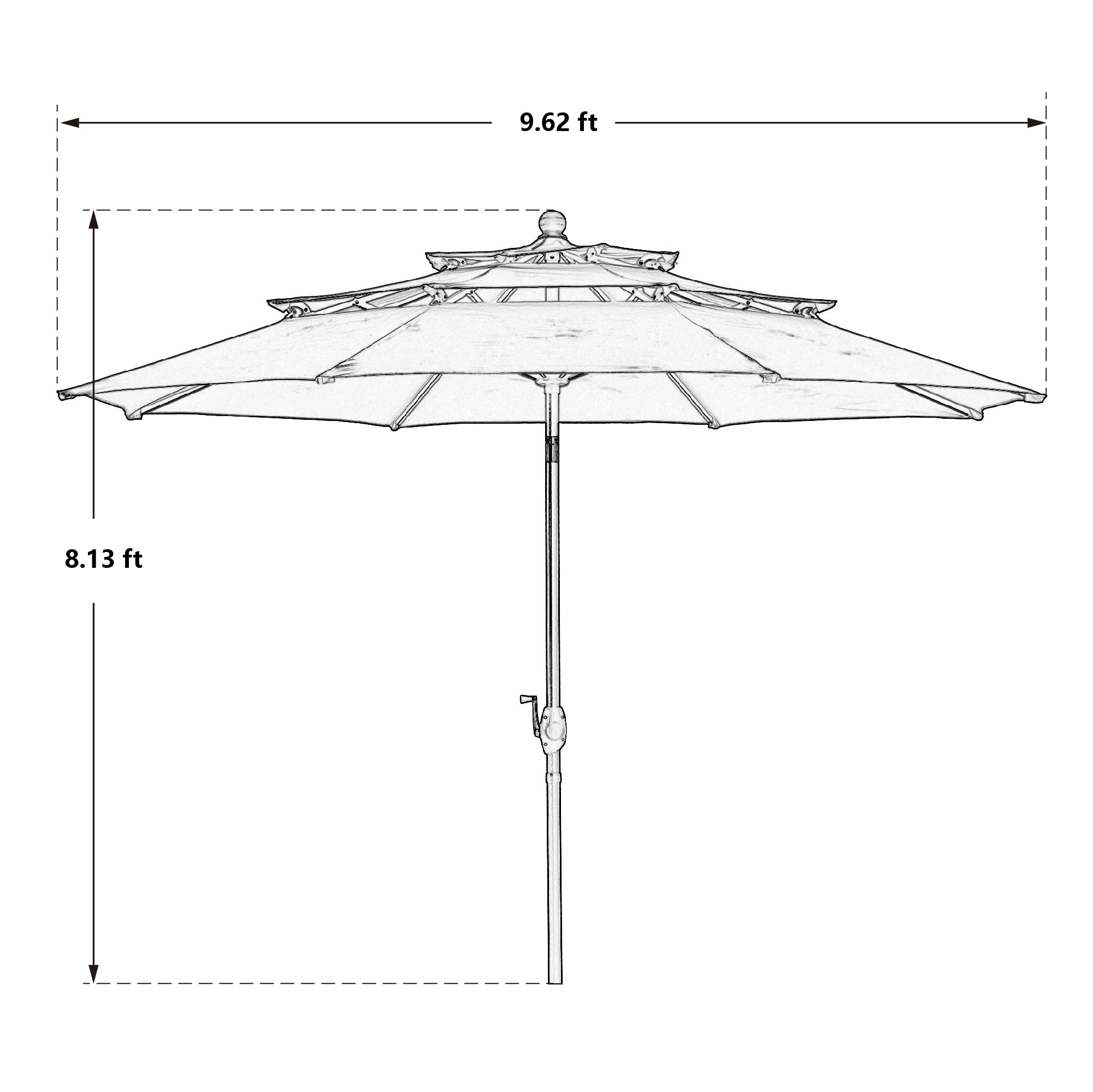 Clihome CH-M4-NY Umbrellas-2 - View #4