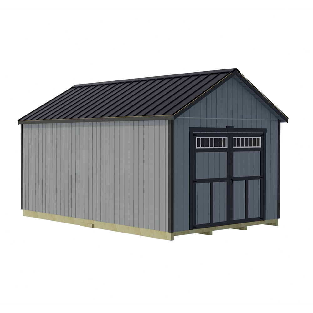Best Barns DOVER1220F Dover 12-ft x 20-ft Gable Style Wood Outdoor Storage Shed with 1 Doors (Floor Included)