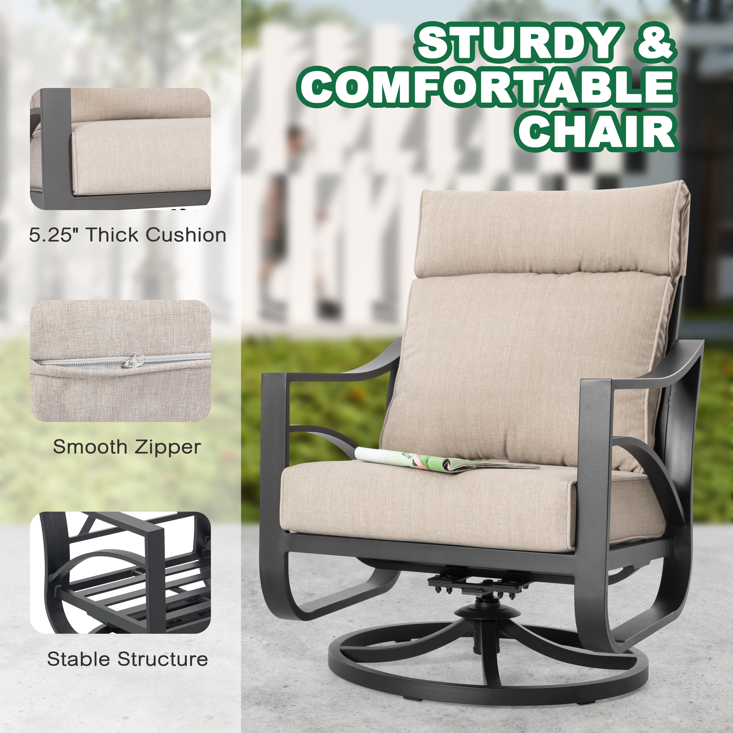 Patio time AS020-03 Patio-Chairs - View #7