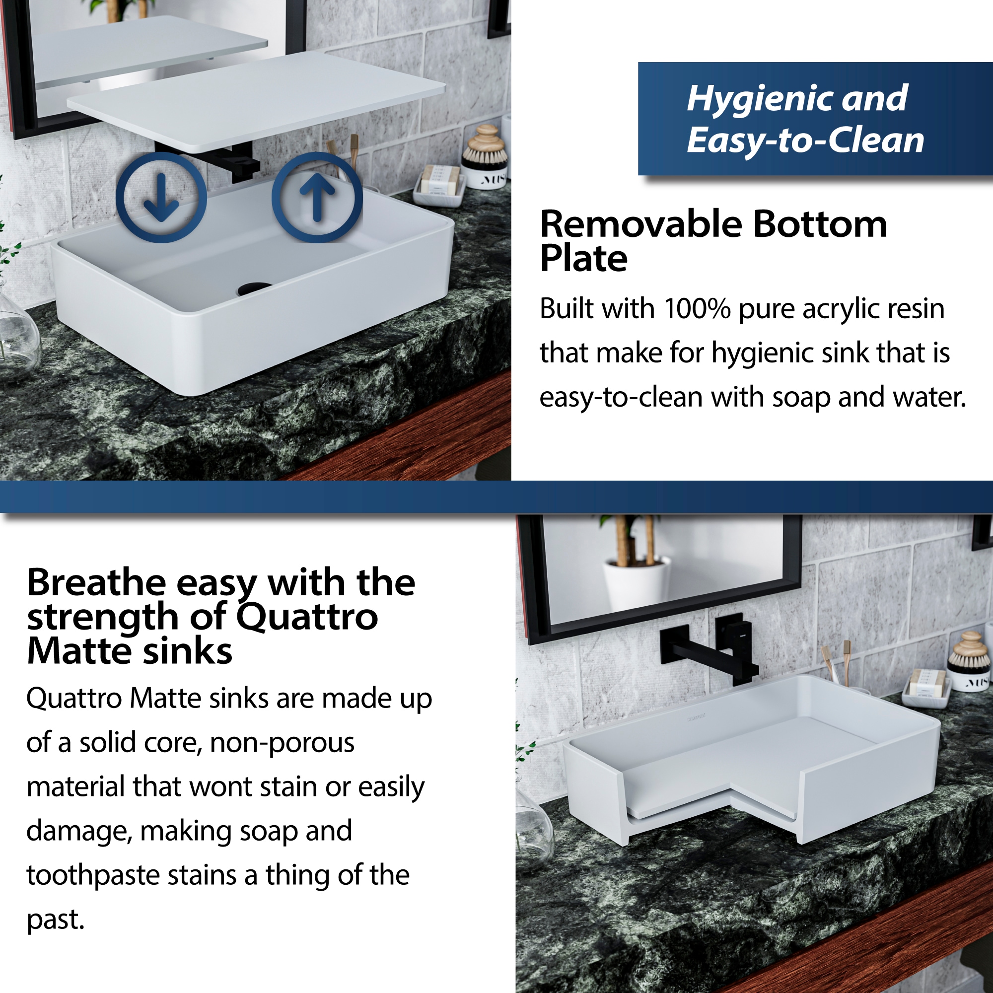 Karran QM177WH Bath-Sink - View #3