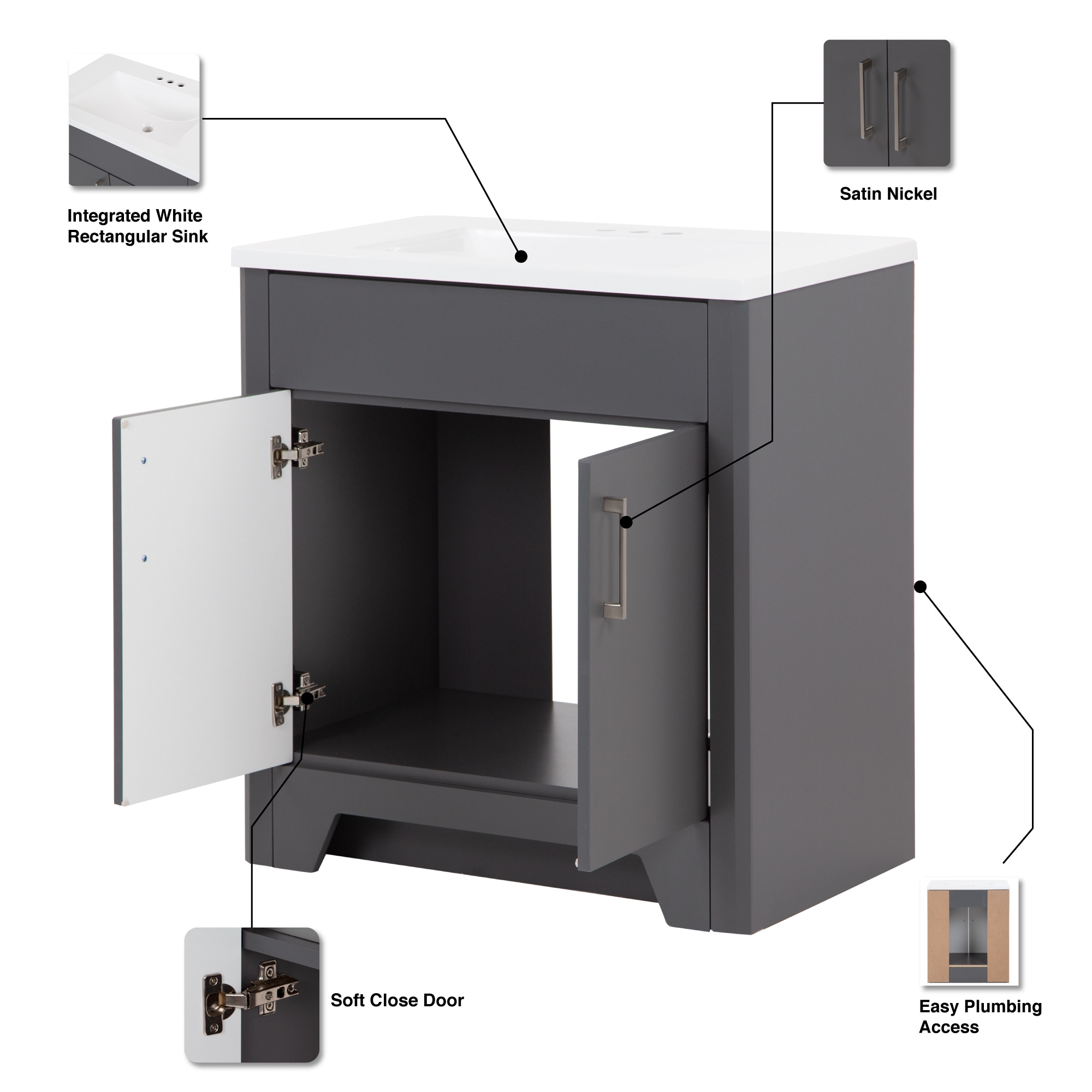Diamond NOW C30W30063 Bath-Vanity-Combo - View #4