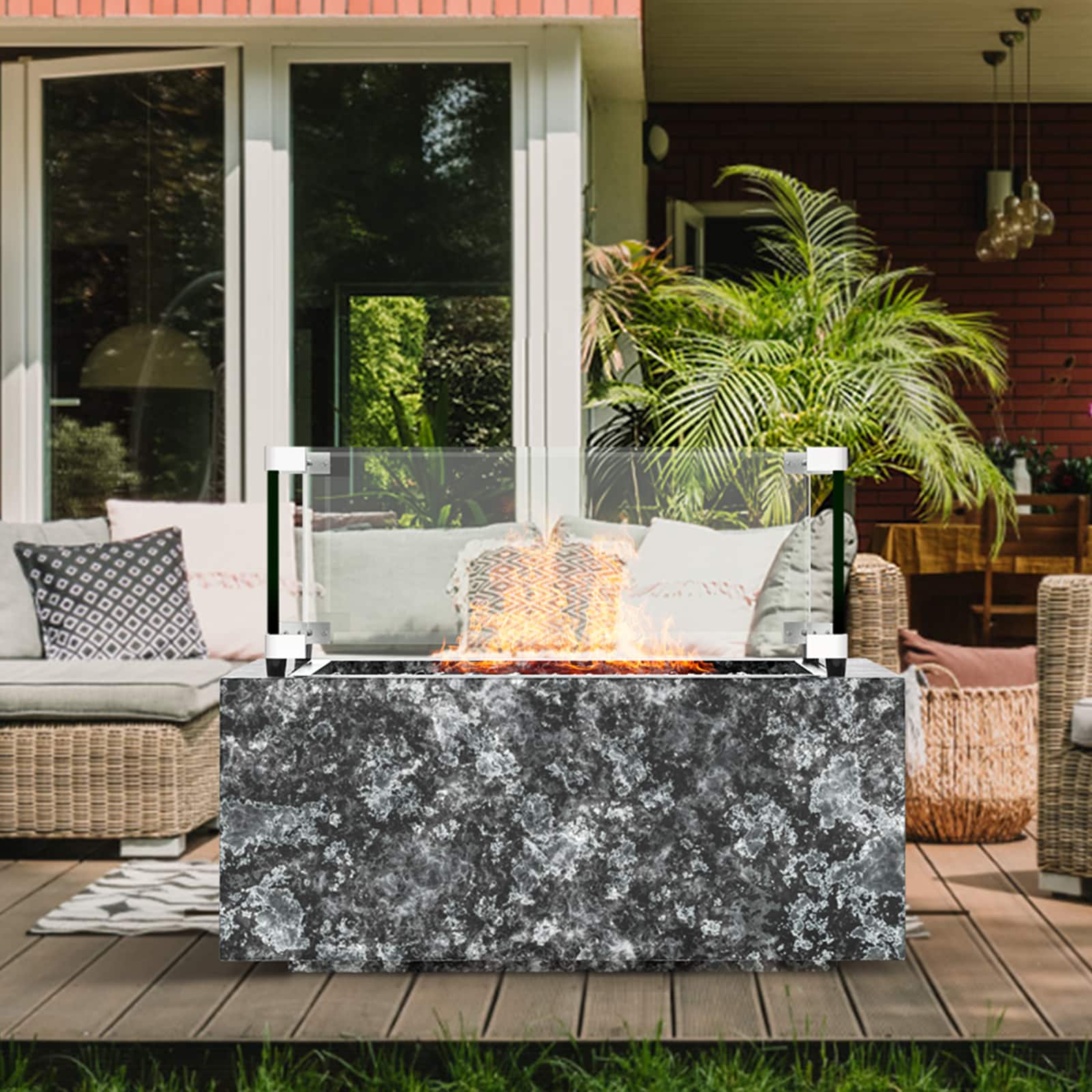 SKYSHALO HKFFZGHBLZFXVKL90V0 Gas-Fire-Pit-Accessories - View #2