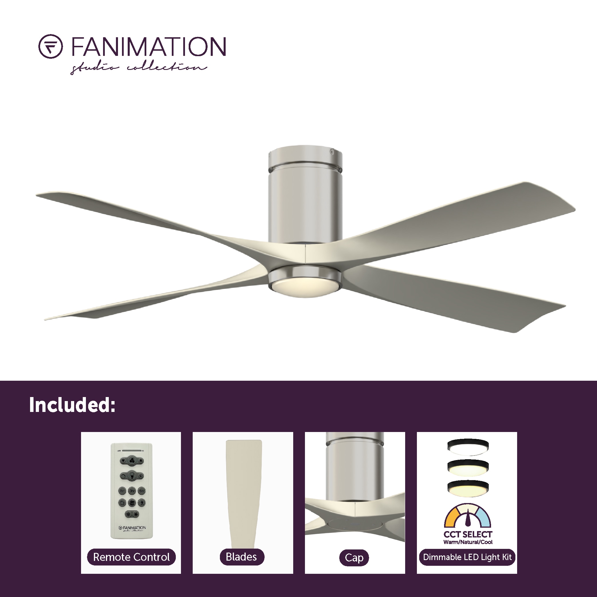 Fanimation Studio Collection LP6804LBN Ceiling-Fans - View #7
