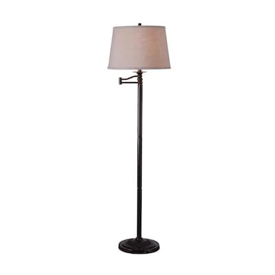Copper Bronze Swing Arm Floor Lamp, Swivel Arm Floor Lamp