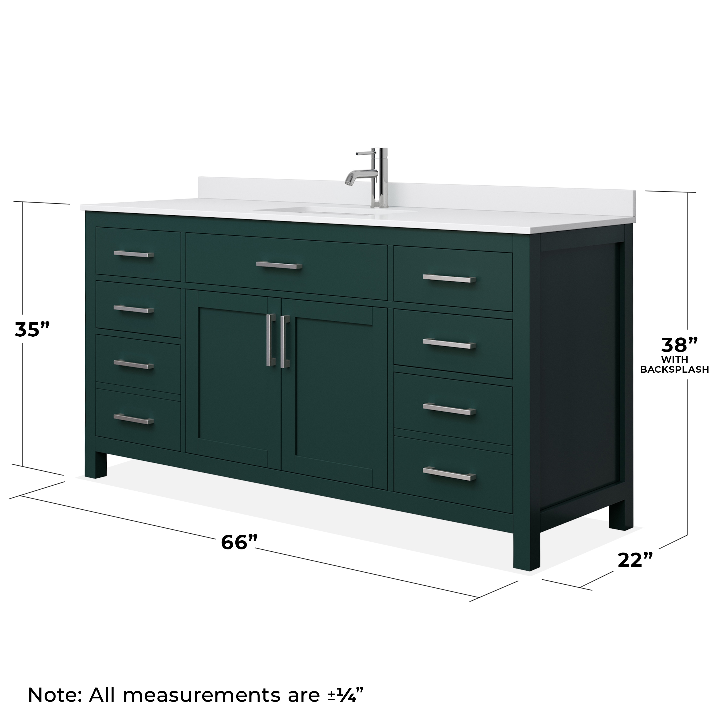 Wyndham Collection WCG242466SGEWCUNSMXX Bath-Vanity-Combo - View #5