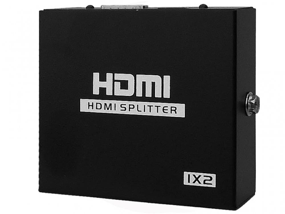SPT 2-Port HDMI Splitter for Long Distance Transmission of HDMI Signal,  Aluminum Construction, Black in the Video Cable Splitters department at