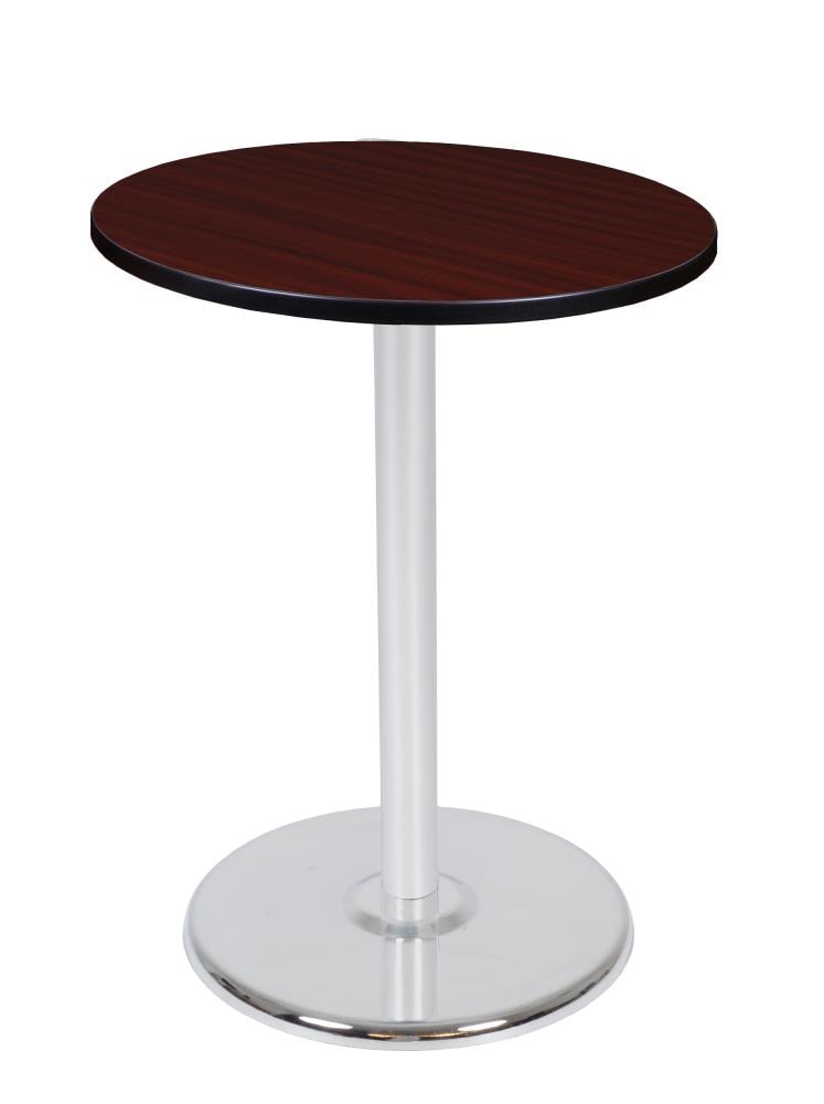 Regency TVCP30RNDMHCM Breakroom Brown 4-Person Training Table (30-in W x 42-in H)