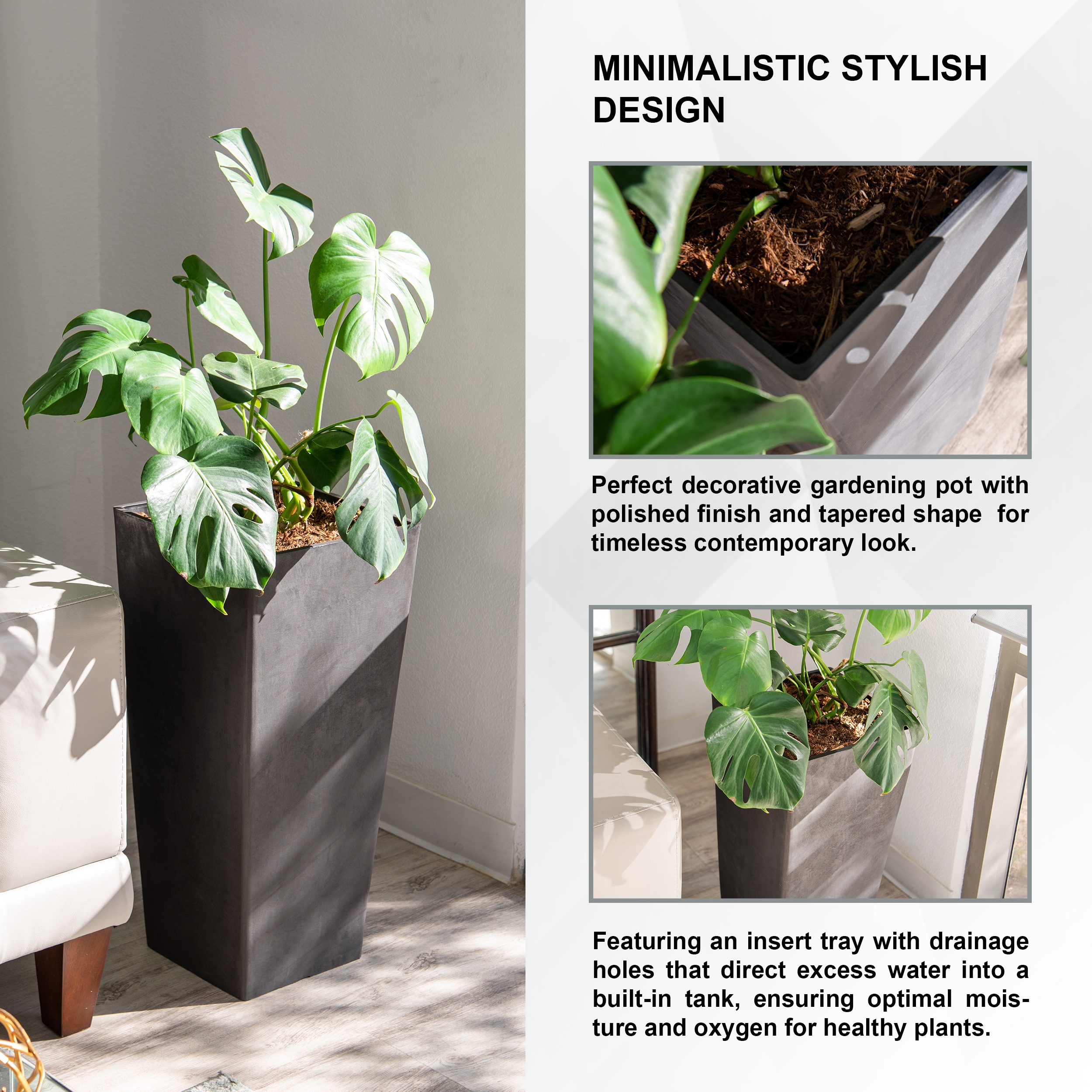 XBrand LW1664BK2 Planter-Window-Box - View #10