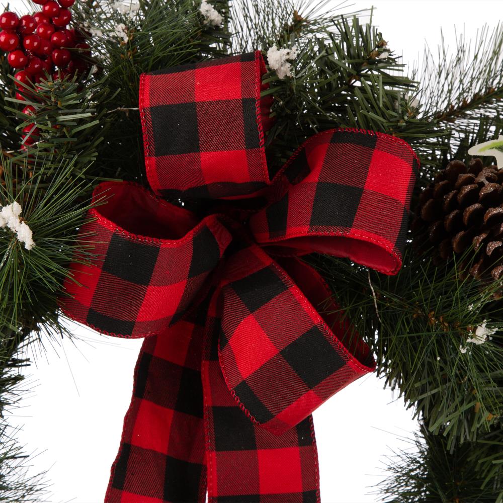 Glitzhome 2005500046 Artificial-Christmas-Wreaths - View #5