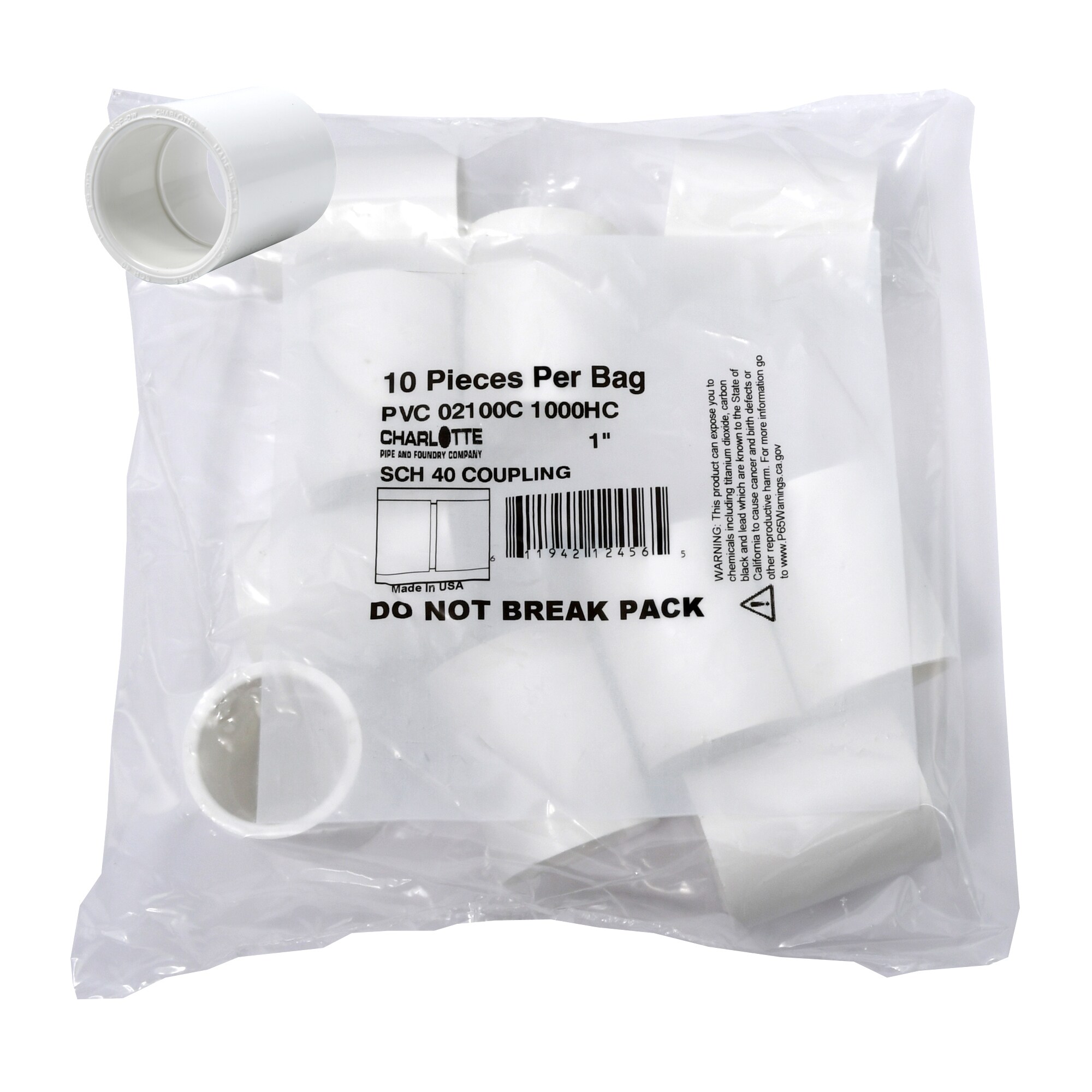 Charlotte Pipe PVC 02100C 1000HC Pvc-Pressure-Sch-40-Fittings - View #5