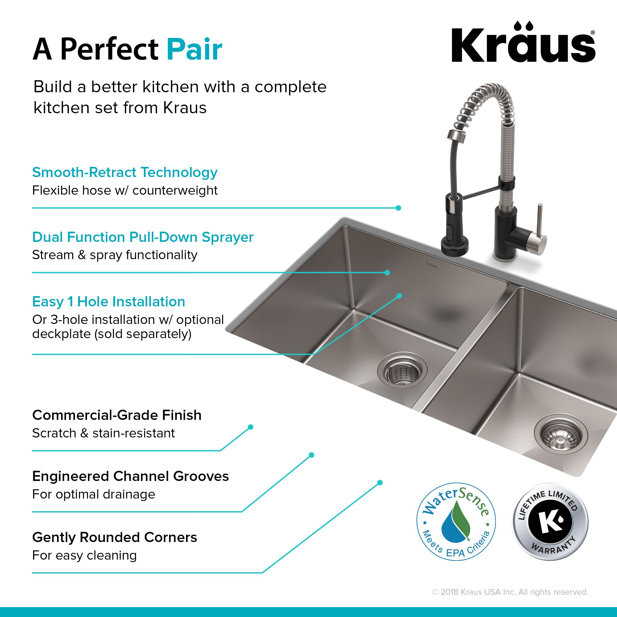 Kraus KHU103-33161053SSMB Kitchen-Sinks - View #7