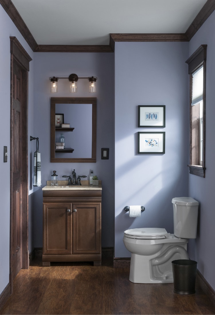 Style Selections Windell 24-in Auburn Single Sink Bathroom