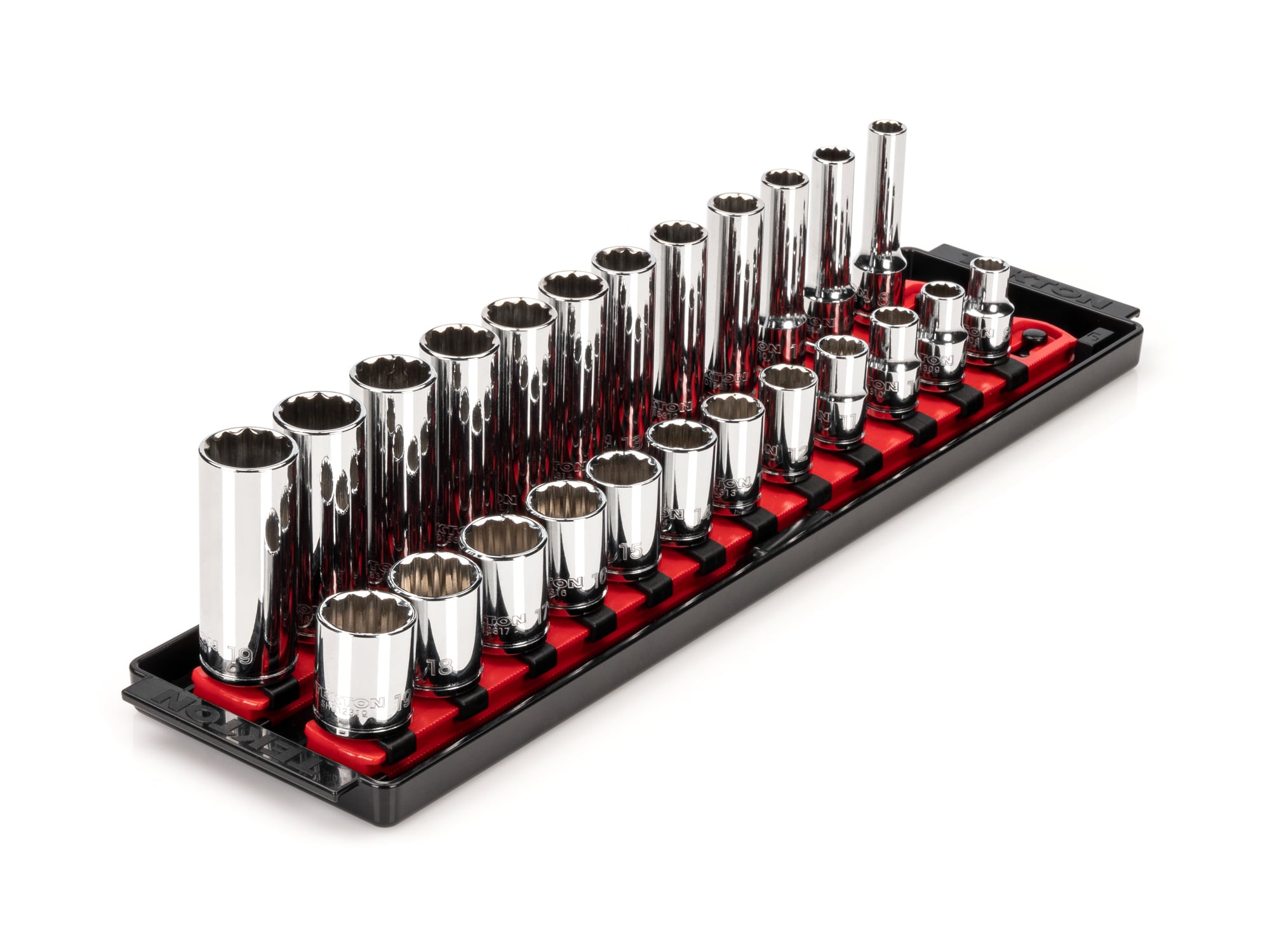 TEKTON SHD91216 3/8-in Drive Metric Shallow/Deep Socket Set 24 -Pieces