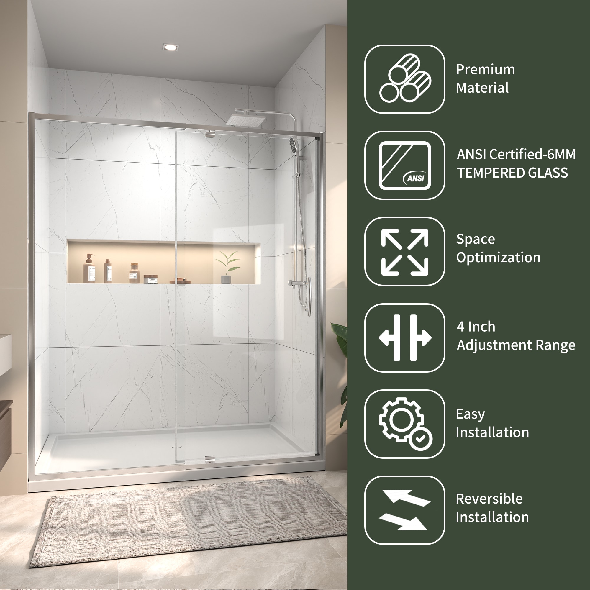 AAZJ CL-MR7236 Shower-Doors - View #3