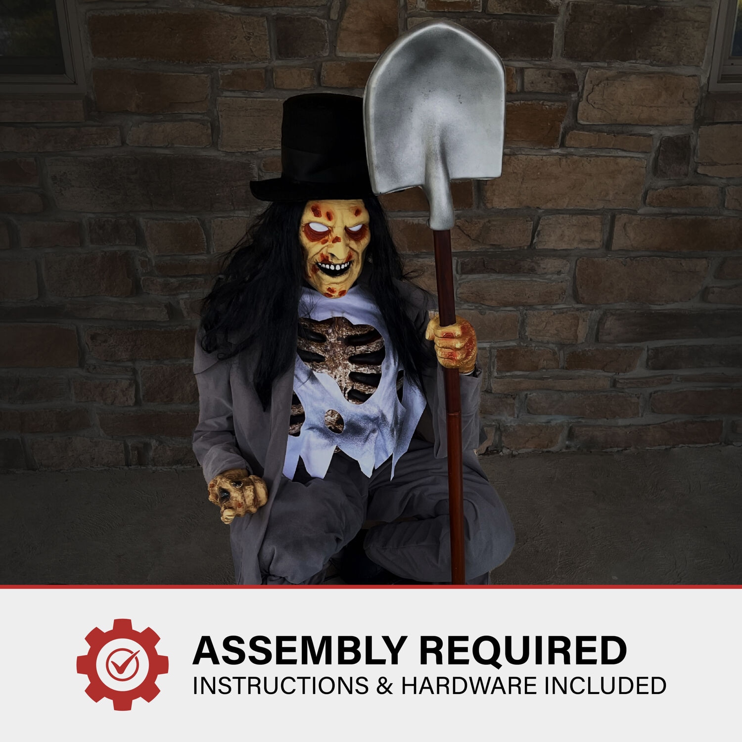 Haunted Hill Farm HHGRVDG-1FLSA Halloween-Animatronics - View #5