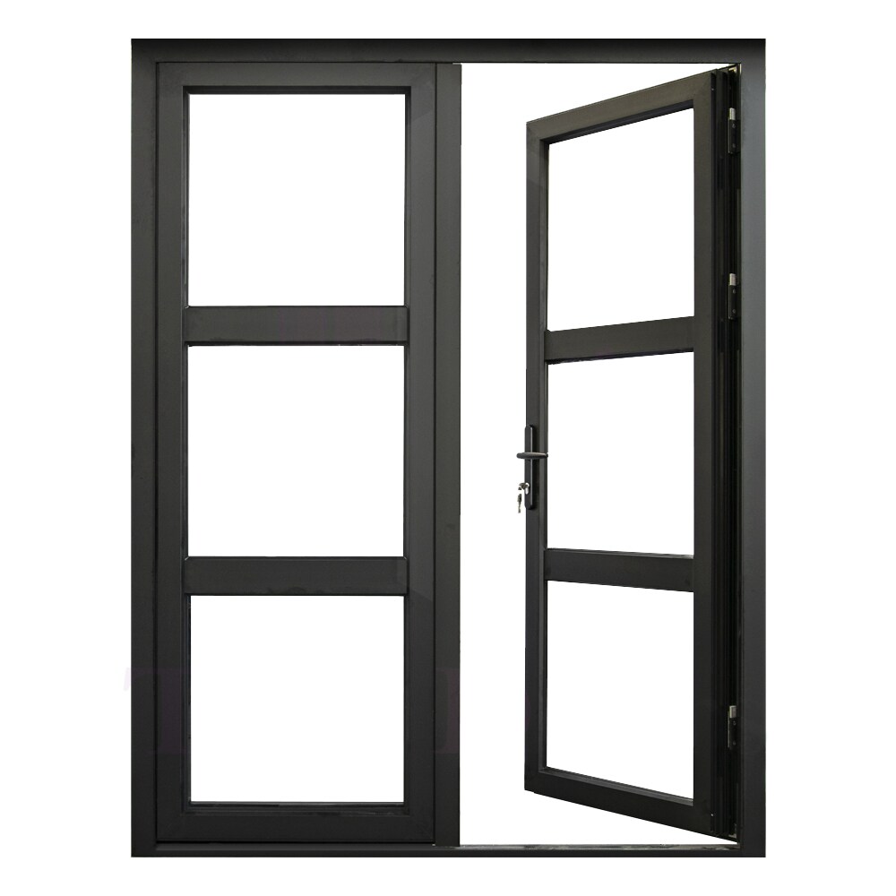 Interior 10-Lite Single Pane Clear Glass Primed French Door — Lux