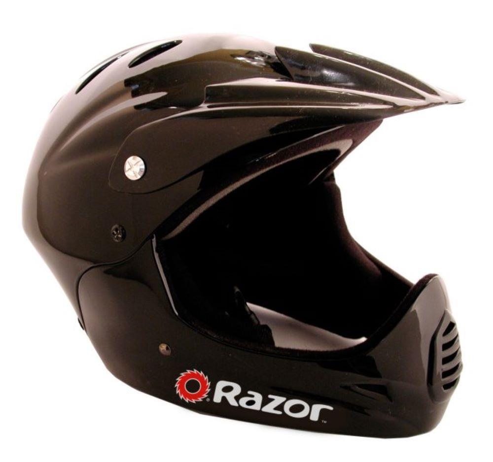 Razor Kids Full Face Helmet and Protective Gear Set Black, Ideal for