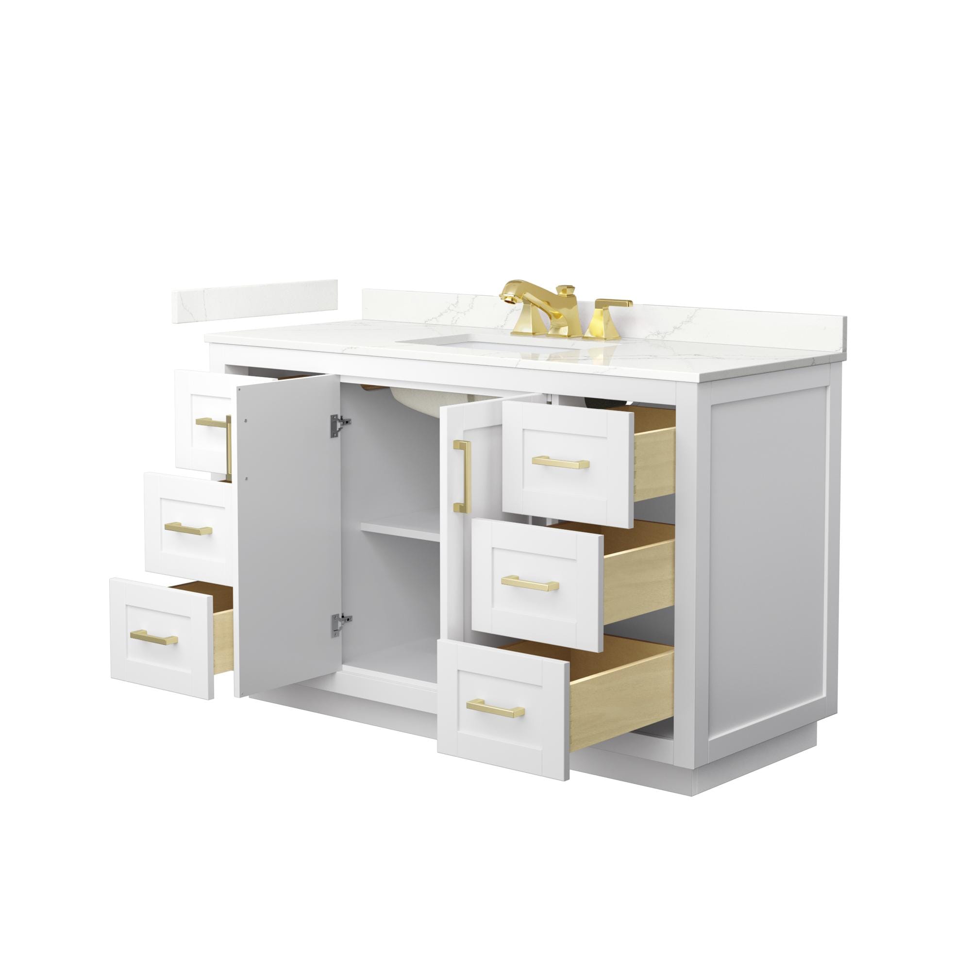 Wyndham Collection WCF292954SWGGTUS3MXX Bath-Vanity-Combo - View #3