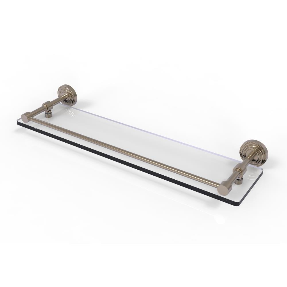 Allied Brass DT-1/22-GAL-PEW Dottingham Antique Pewter 1-Tier Wall Mount Bathroom Shelf (22-in X 3-in X 5-in)