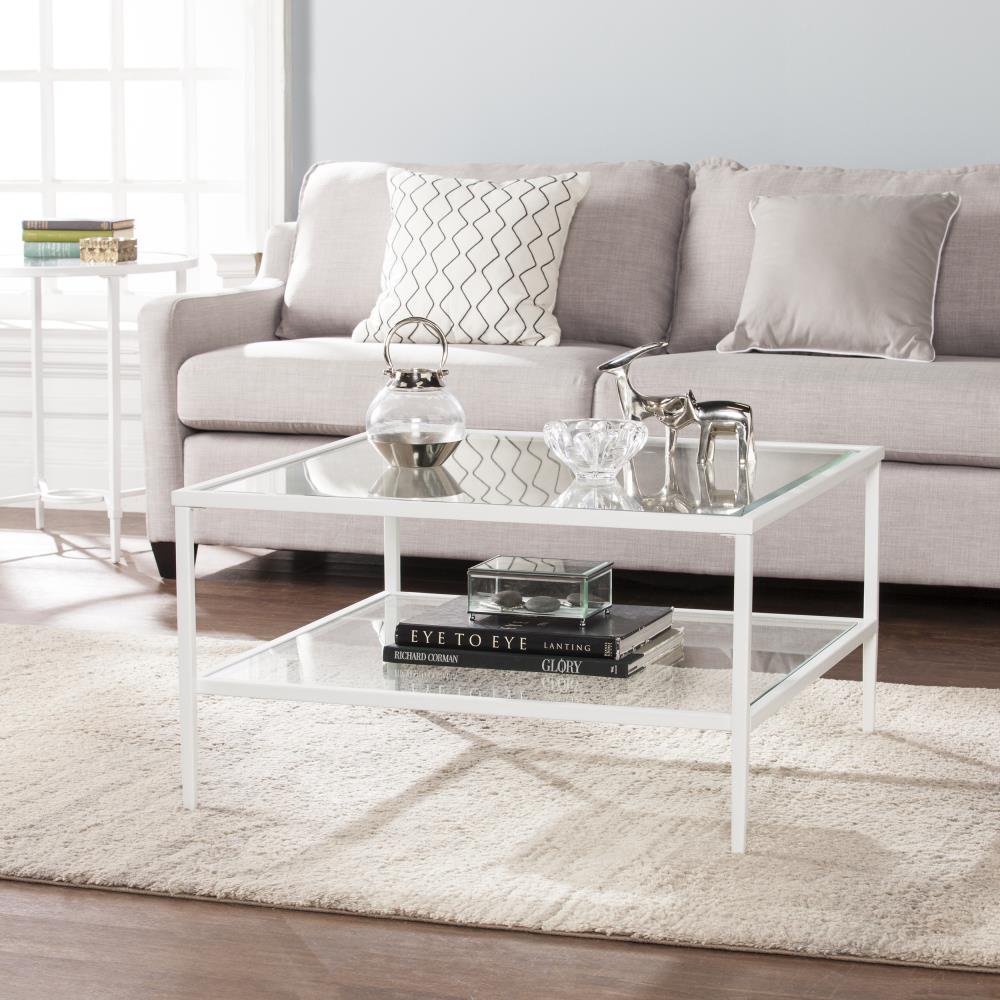 Boston Loft Furnishings Kerym Clear Glass Modern Coffee Table with ...