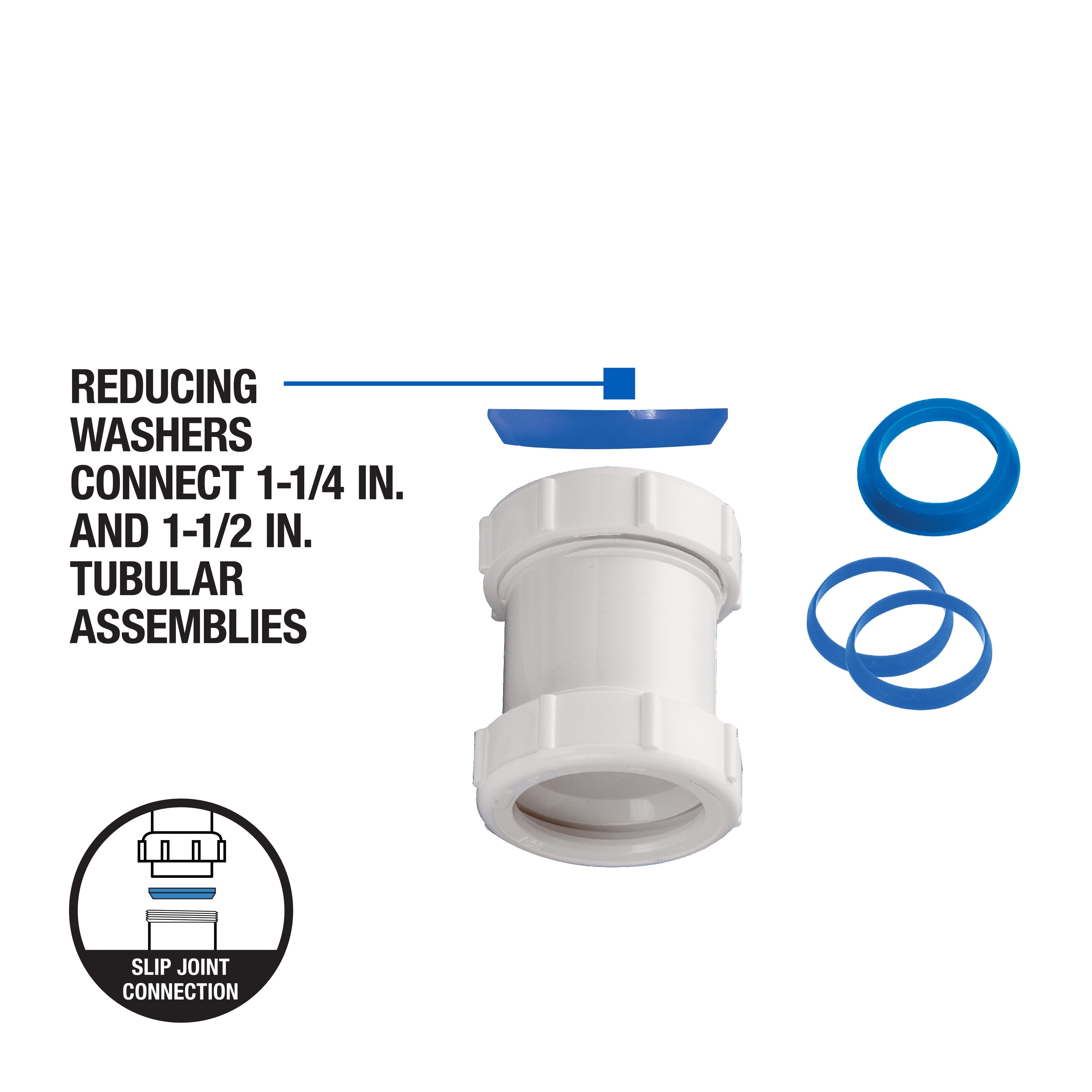 Dearborn 1000000670 1-1/2-in Plastic Straight coupling