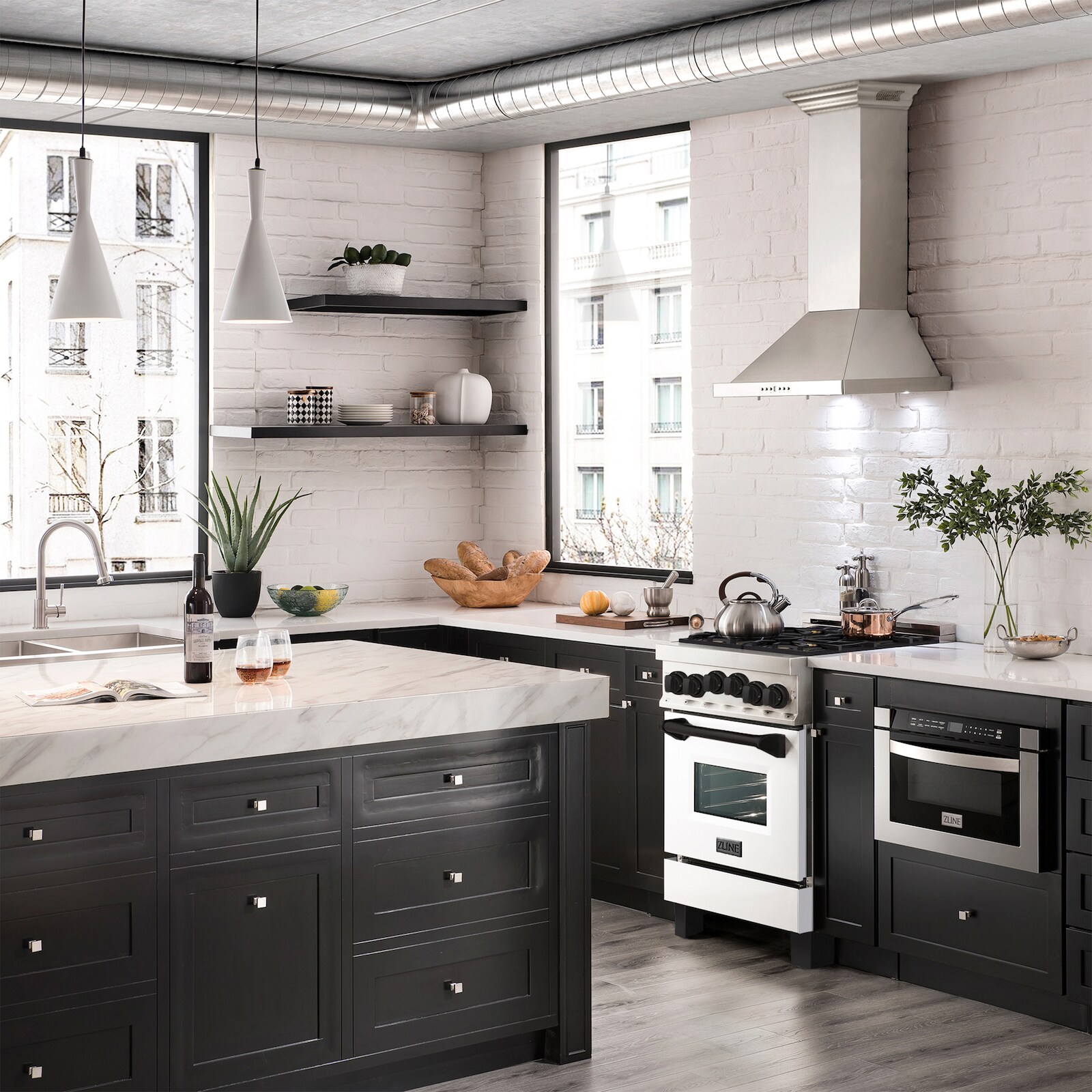ZLINE KITCHEN & BATH RGZ-WM-24-MB Freestanding-Gas-Ranges - View #2