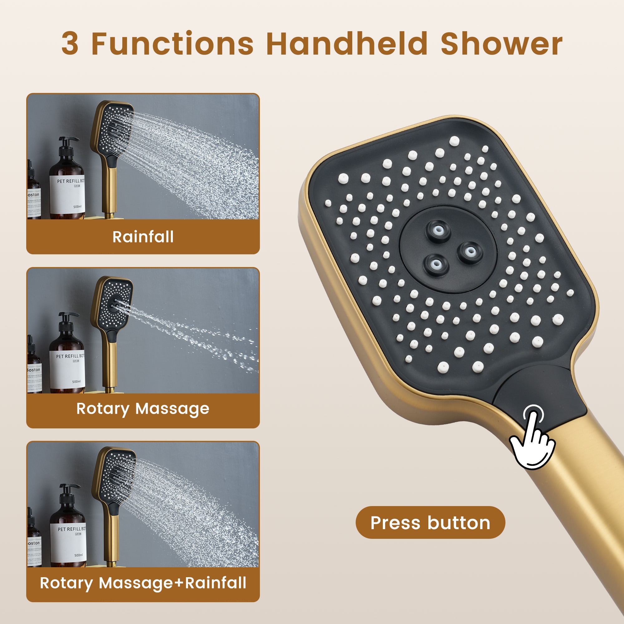 CASAINC WF-W98C03BN-12 Showerhead-Bar-Panels - View #8