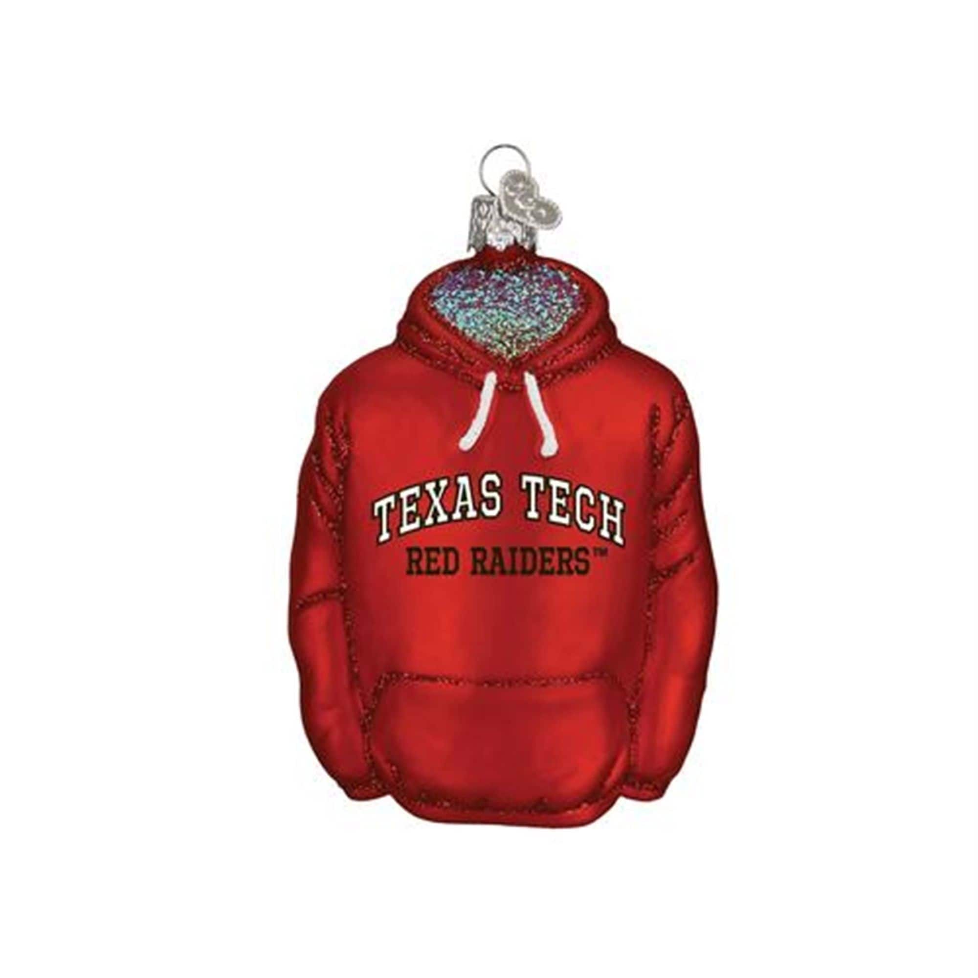 Old World Christmas 729343632036 Blown Glass Ornament for Christmas Tree - Texas Tech Hoodie