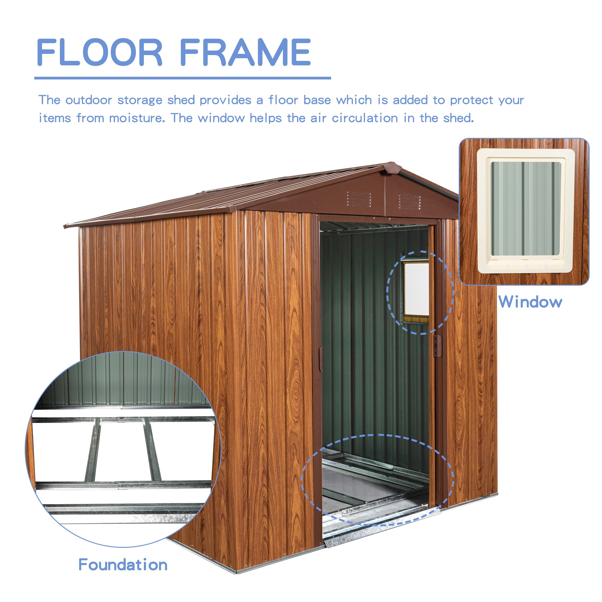 Poinic CURDS-57416-540 Metal-Storage-Buildings-Sheds - View #8