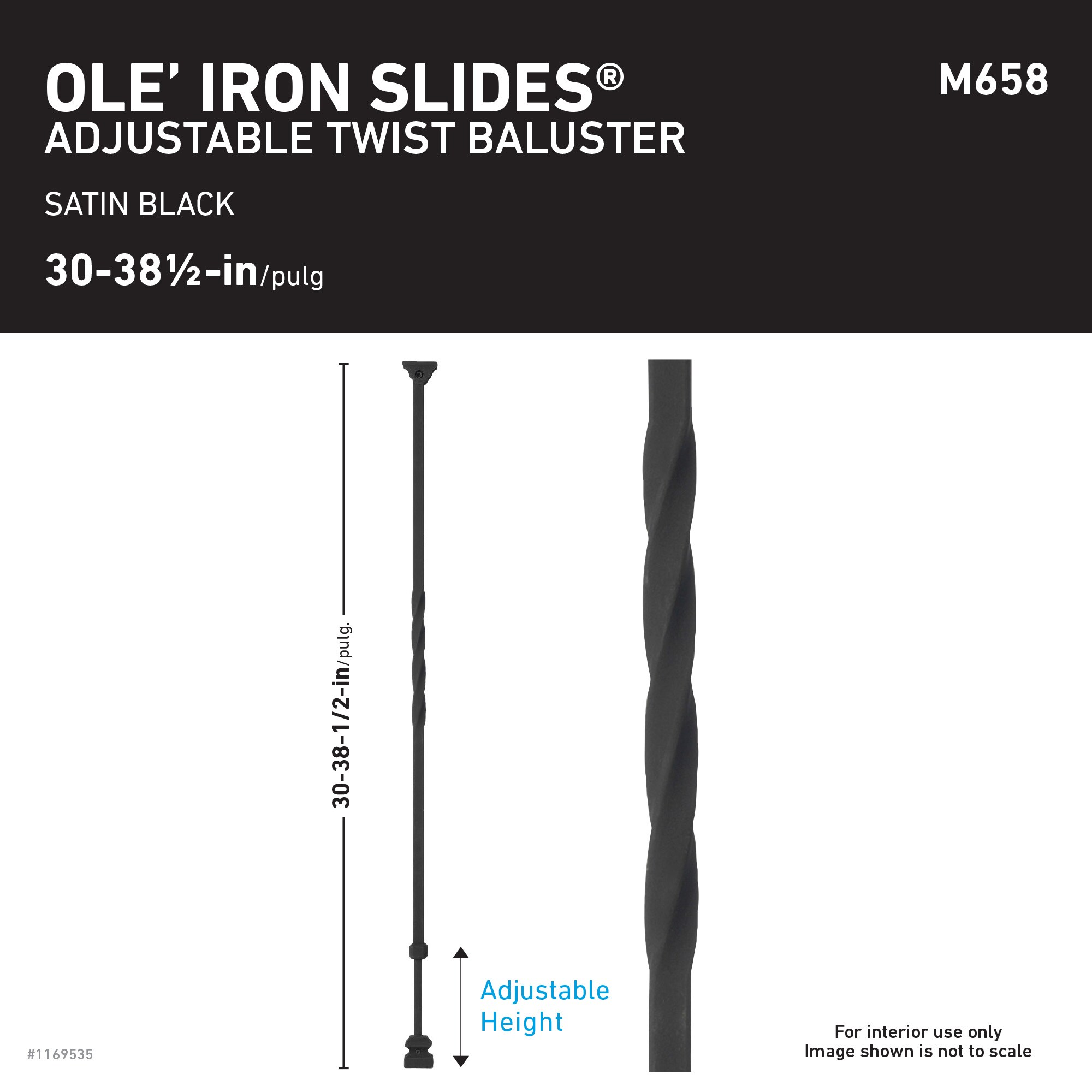 Ole' Iron Slides ISTW-SAT Interior-Stairpart-Balusters - View #7