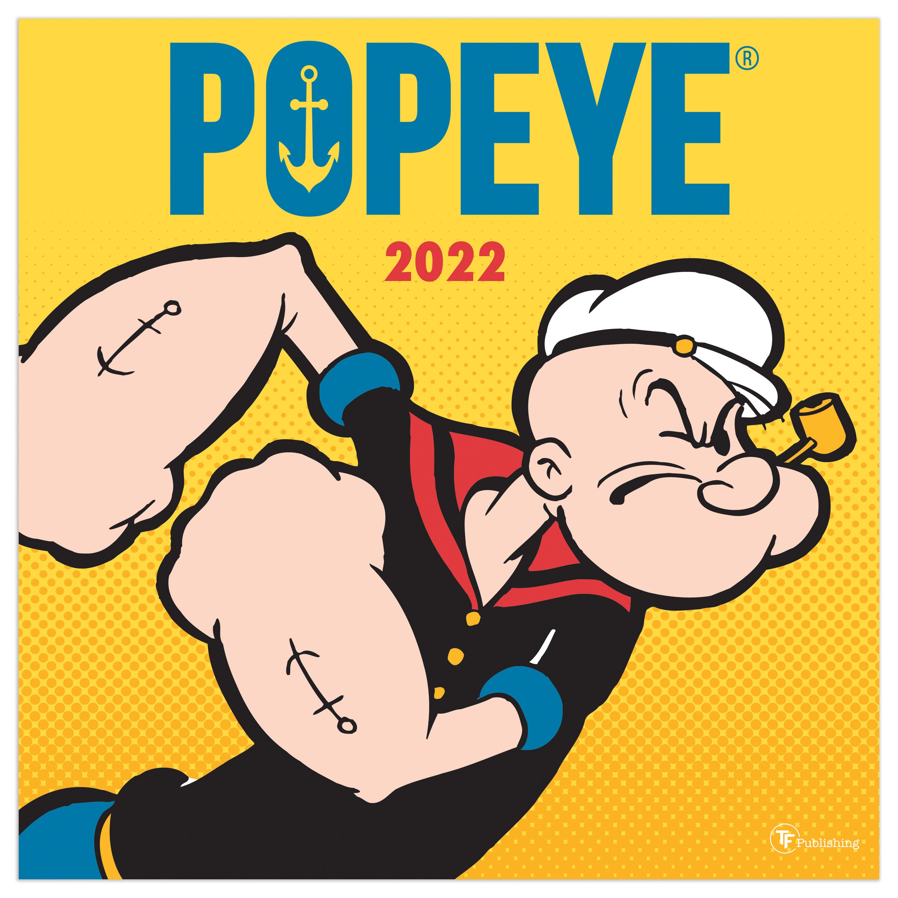 TF Publishing 22-1024 2022 Popeye Wall Calendar