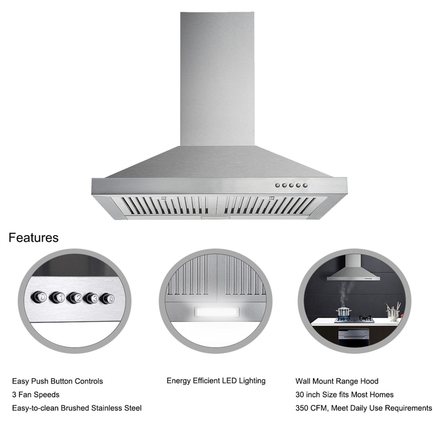 Kahomvis GEHT-DOQP-JZY Wall-Mounted-Range-Hoods - View #3
